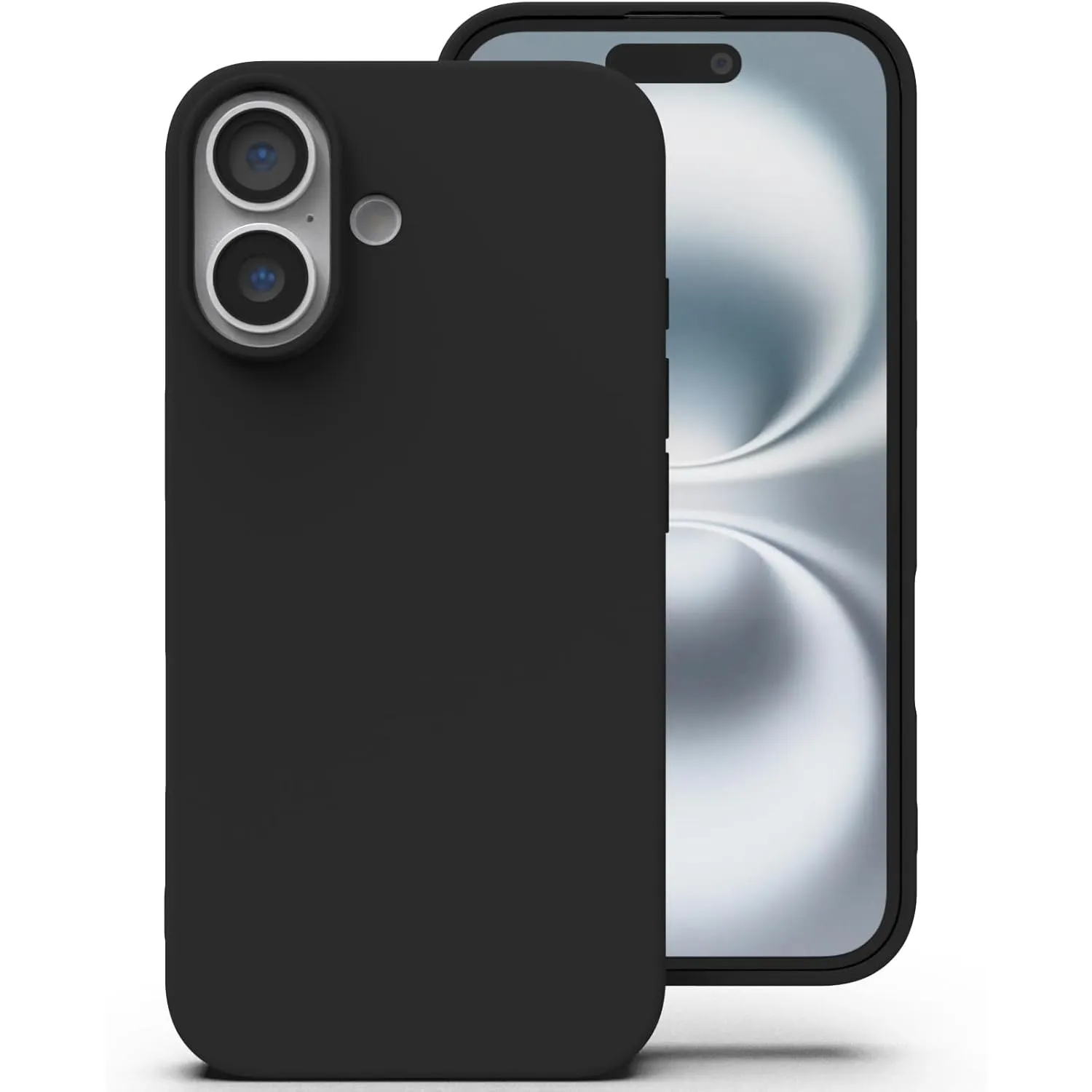 Zuvirelx Silikon Handyhülle für iPhone 16 Hülle, Weiches Griff, Dünne, Minimalistisch, Stoßfest, rutschfest, Taschenpas…