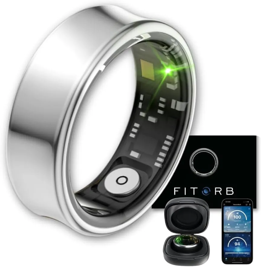Smart Ring Pro - Das Original. High-Tech Fitness- & Gesundheitsring, Schlafanalyse, 24/7 Aktivitätstracking. Temperatur…