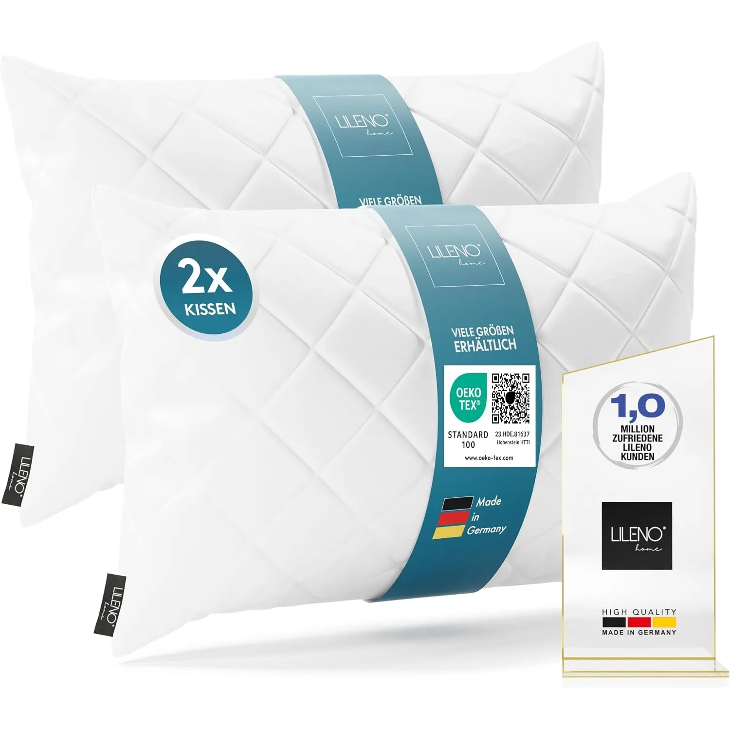 LILENO HOME 2er Set Kissenfüllung 30 x 50 cm - 95°C waschbares Innenkissen