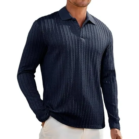Elegancity Herren Poloshirts Kurzarm Einfarbig Strick Sommer Golf Shirt Freizeit T Shirts Regular Fit Urlaub Polohemd S…