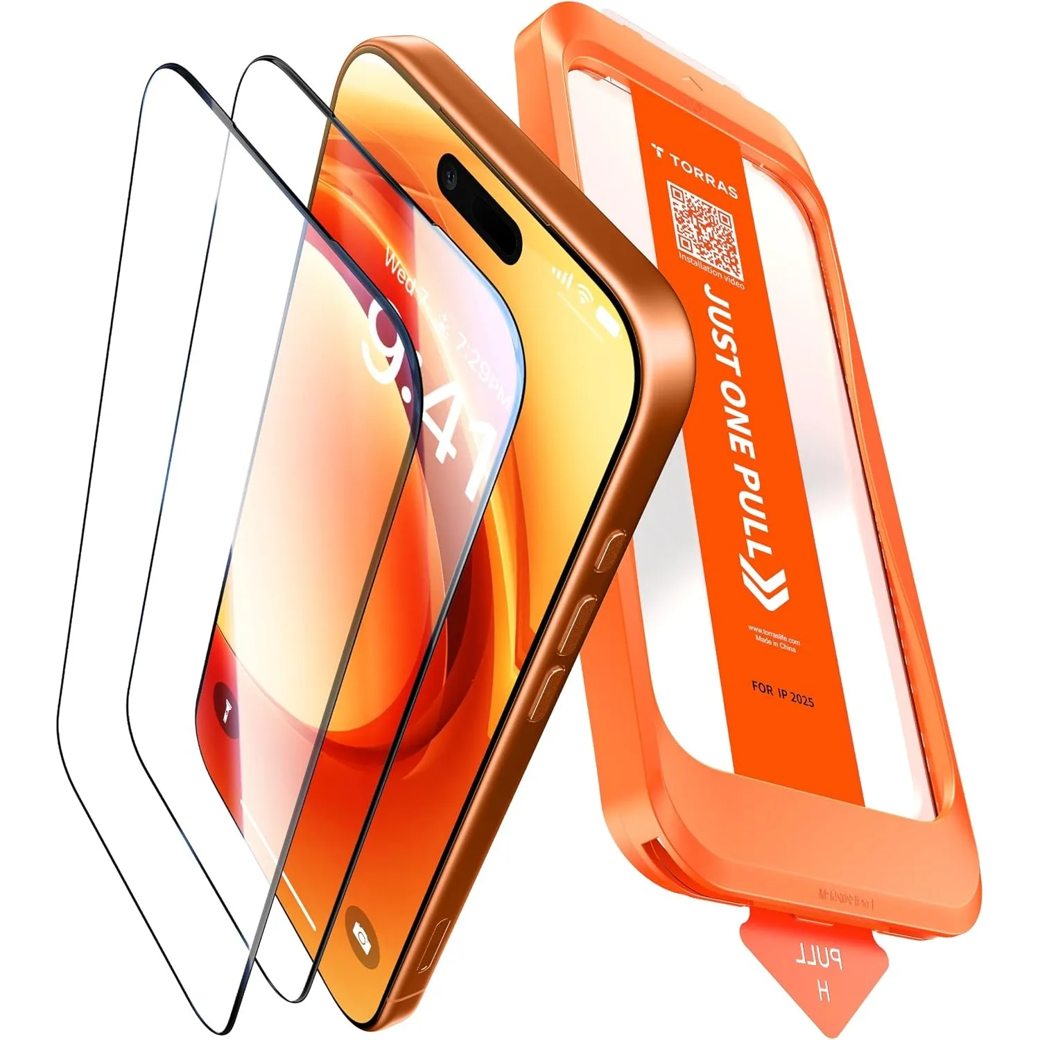 TORRAS für iPhone 17 Pro Panzerglas 9H+ Stoßfest Schutzglas, 2 Stück
