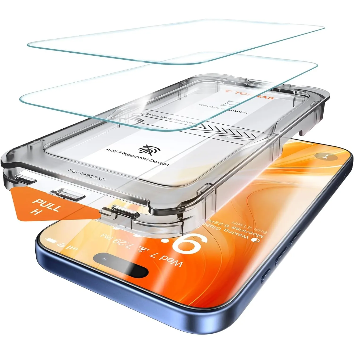 TORRAS für iPhone 17 Pro Max für Panzerglas 9H+ Folie Stoßfest, 2 Stück