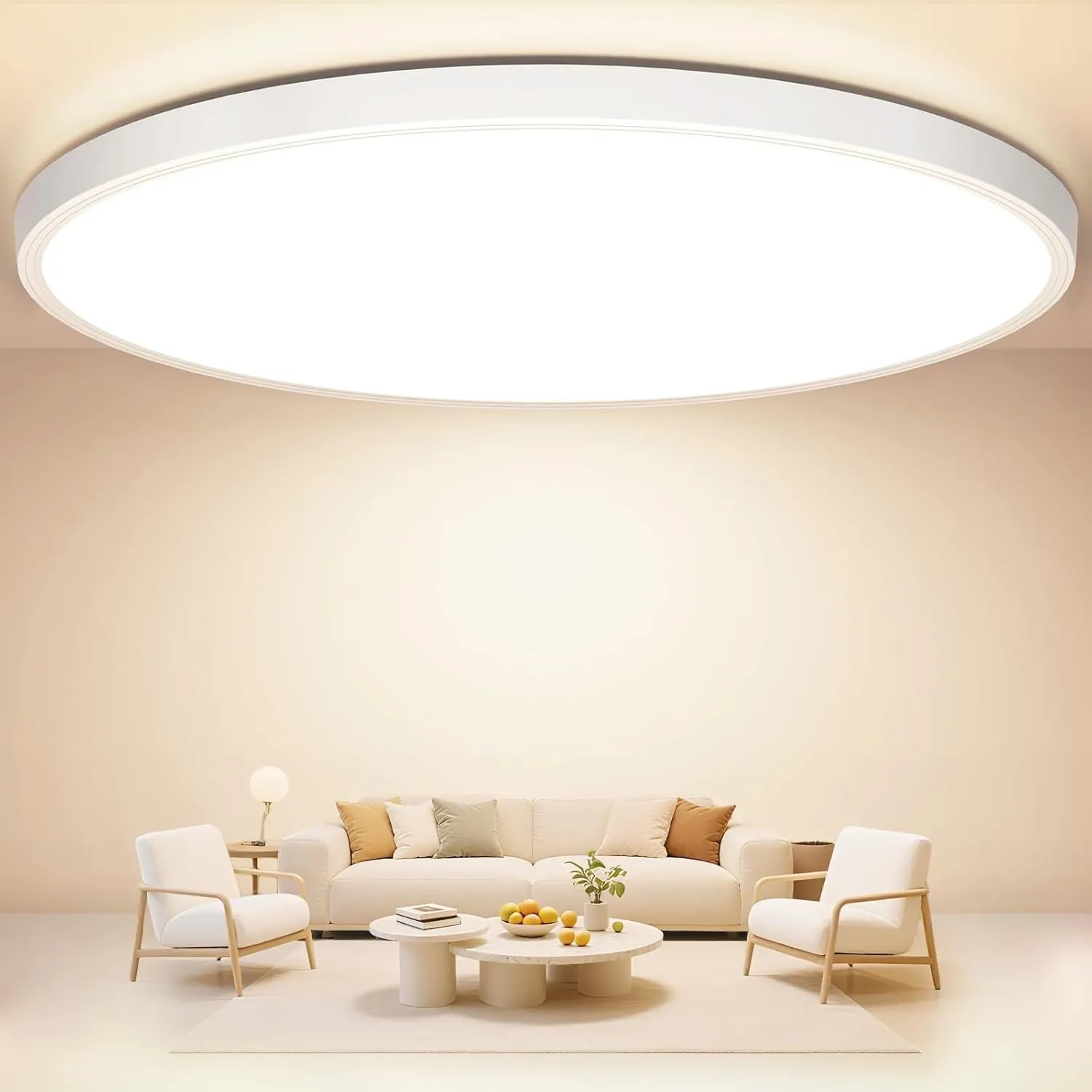 Deckenlampe LED Deckenleuchte Flach Rund, Ø30CM 24W 2400LM Lampe Decke Wohnzimmer Neutralweiß 4000K Ultra Dünn Modern I…