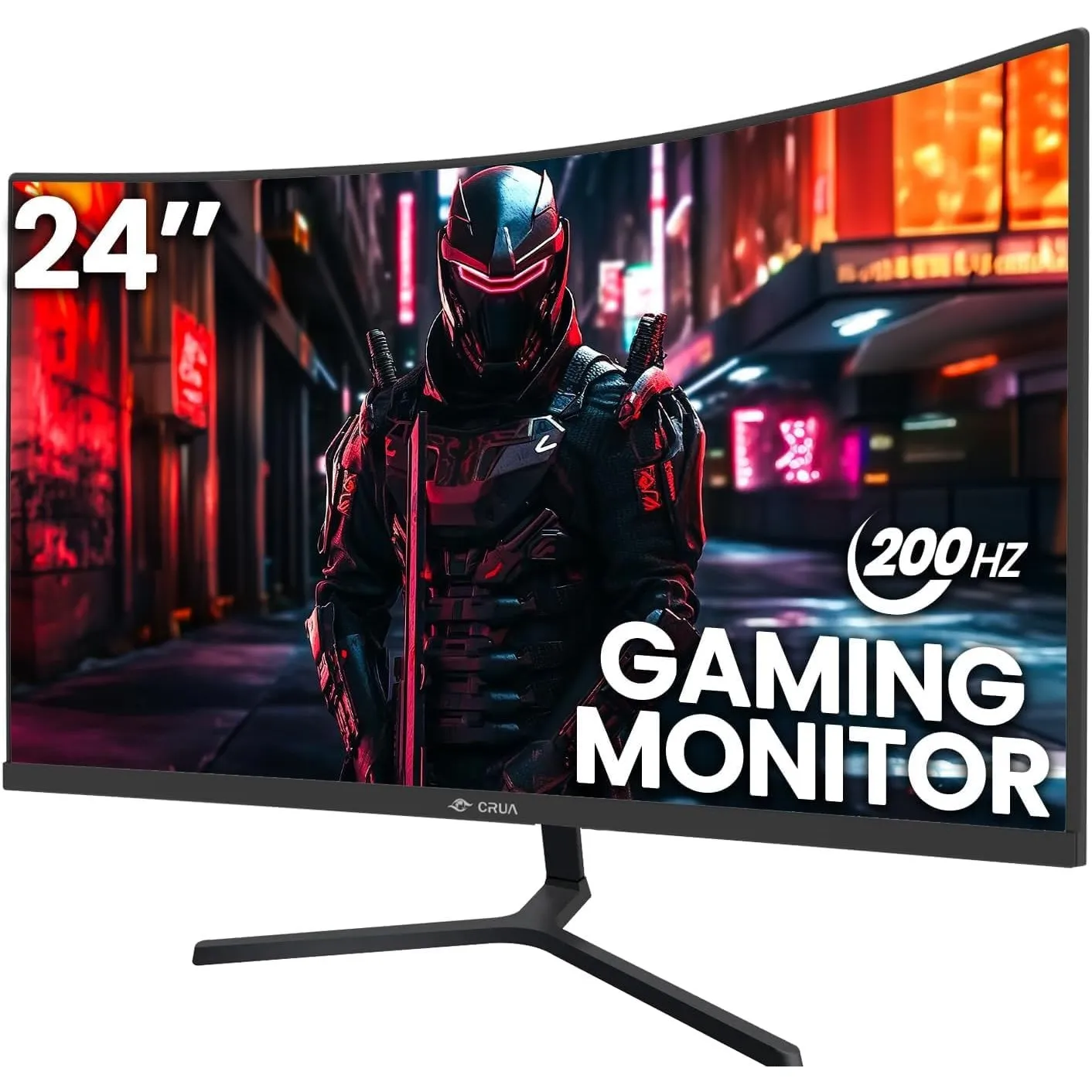CRUA 24 Zoll Gaming Monitor,FHD Display,Home Office Bildschirm,24 Inch 200Hz Computerbildschirm,120% sRGB, HDMI/DP, Ult…