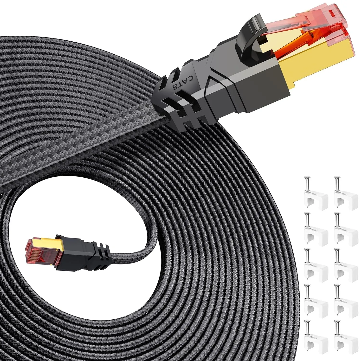 CAT 8 Lan Kabel 10meter,40Gbps Hochgeschwindigkeits mit RJ45 Stecker