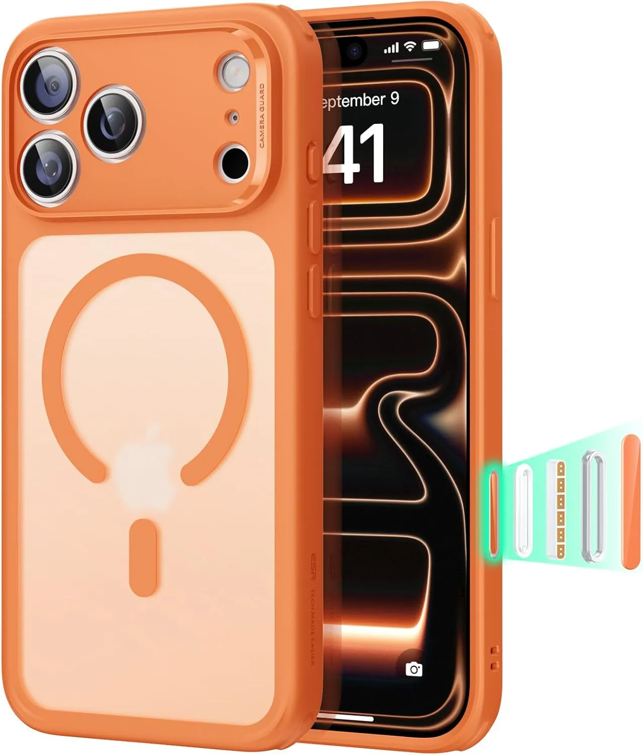 ESR Case for iPhone 17 Pro Max with Camera Control Capture Button, Compatible with Magsafe, Magnetic Mobile Phone Case …