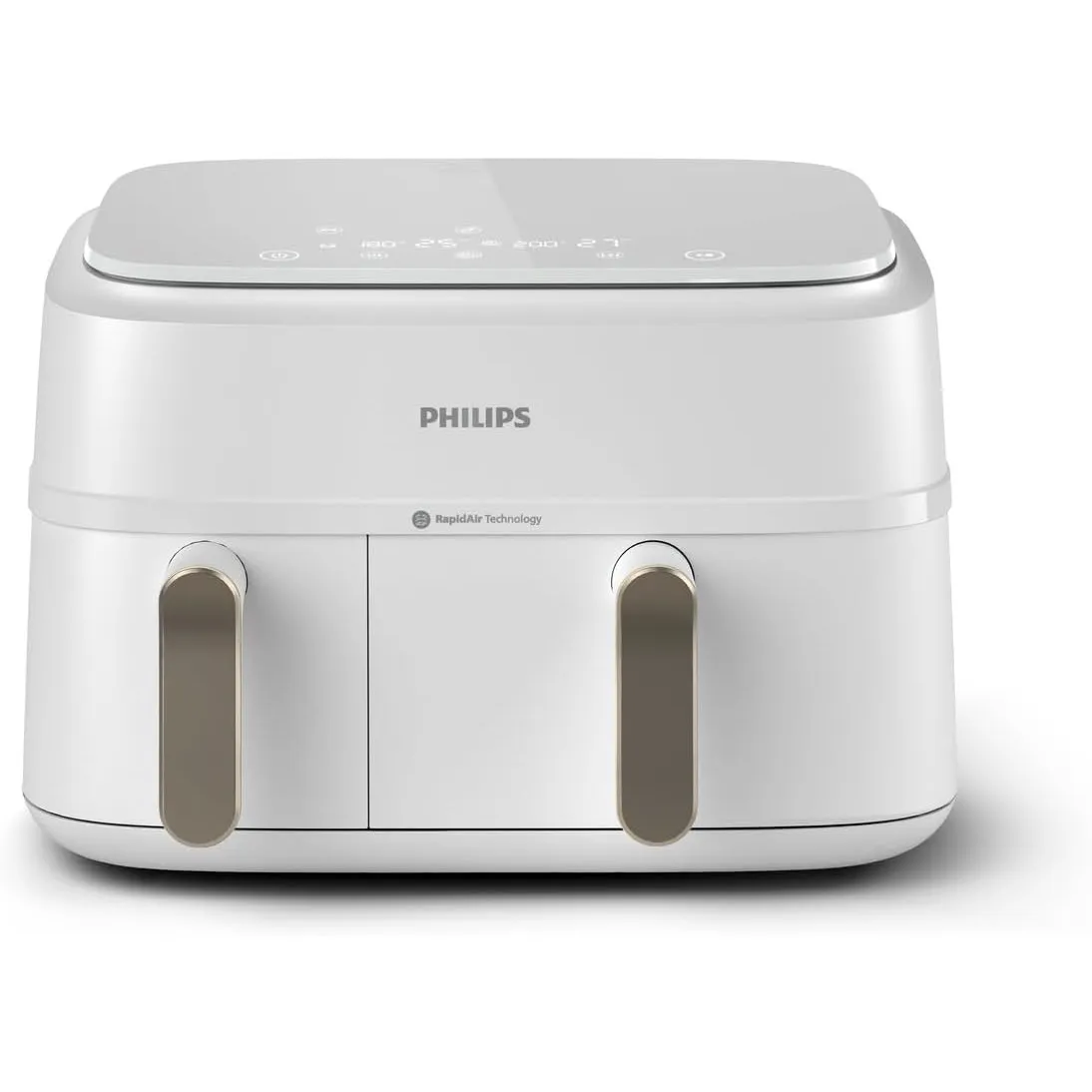 Philips Airfryer Dual Basket 3000 Serie Heißluftfritteuse, Weiß, 9 L
