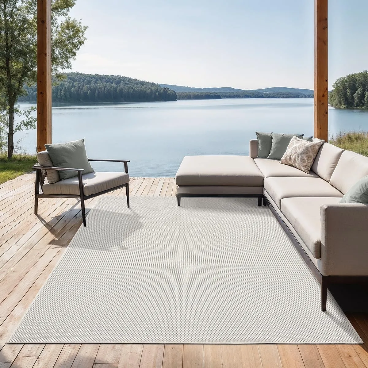 the carpet Mistra – Outdoor Teppich, Wetterfest, UV-beständig & pflegeleicht, für Balkon, Terrasse & Garten, auch für W…