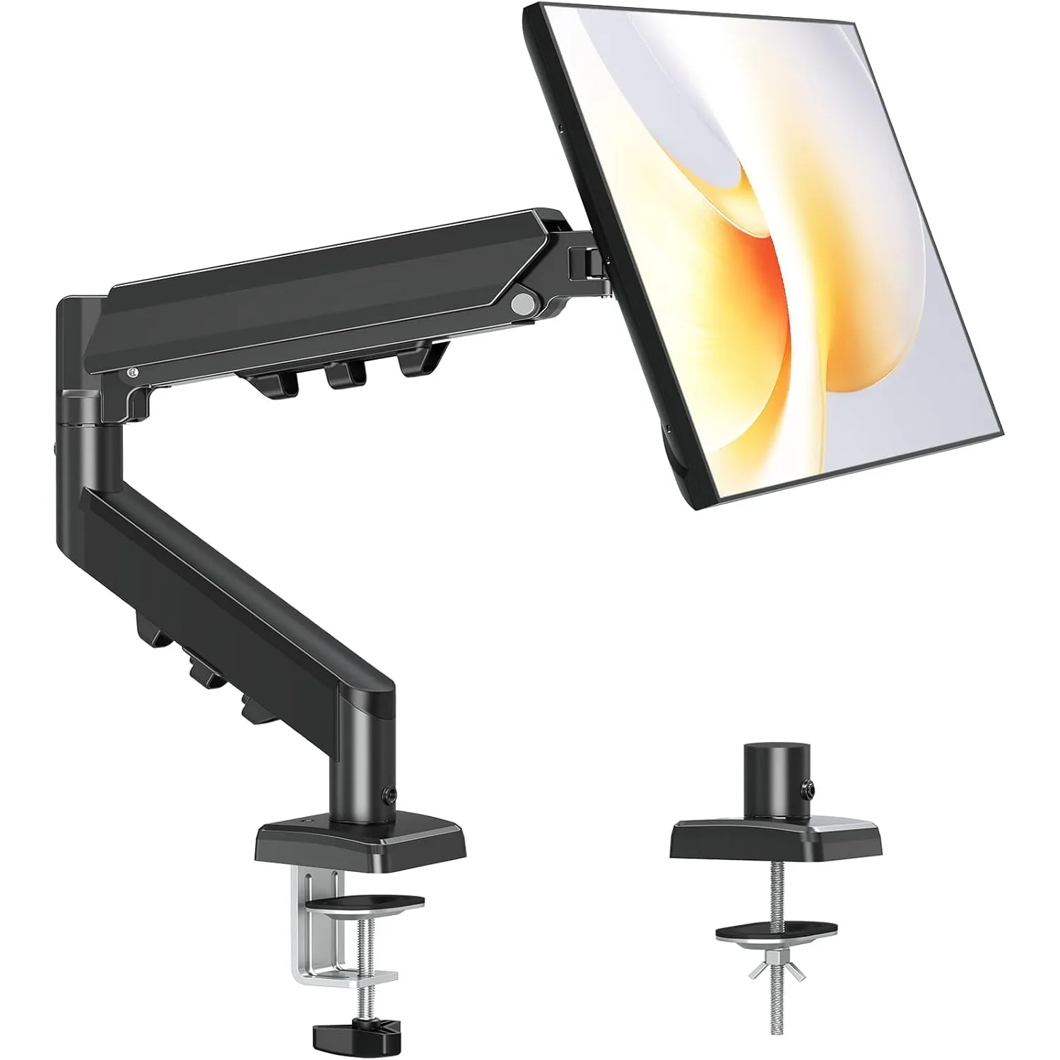MOUNTUP Monitor Halterung für 13-32 Zoll Monitore 2-9 kg, VESA 75/100mm, Gasdruckfeder Arm, 360° Drehbar Höhenverstellb…
