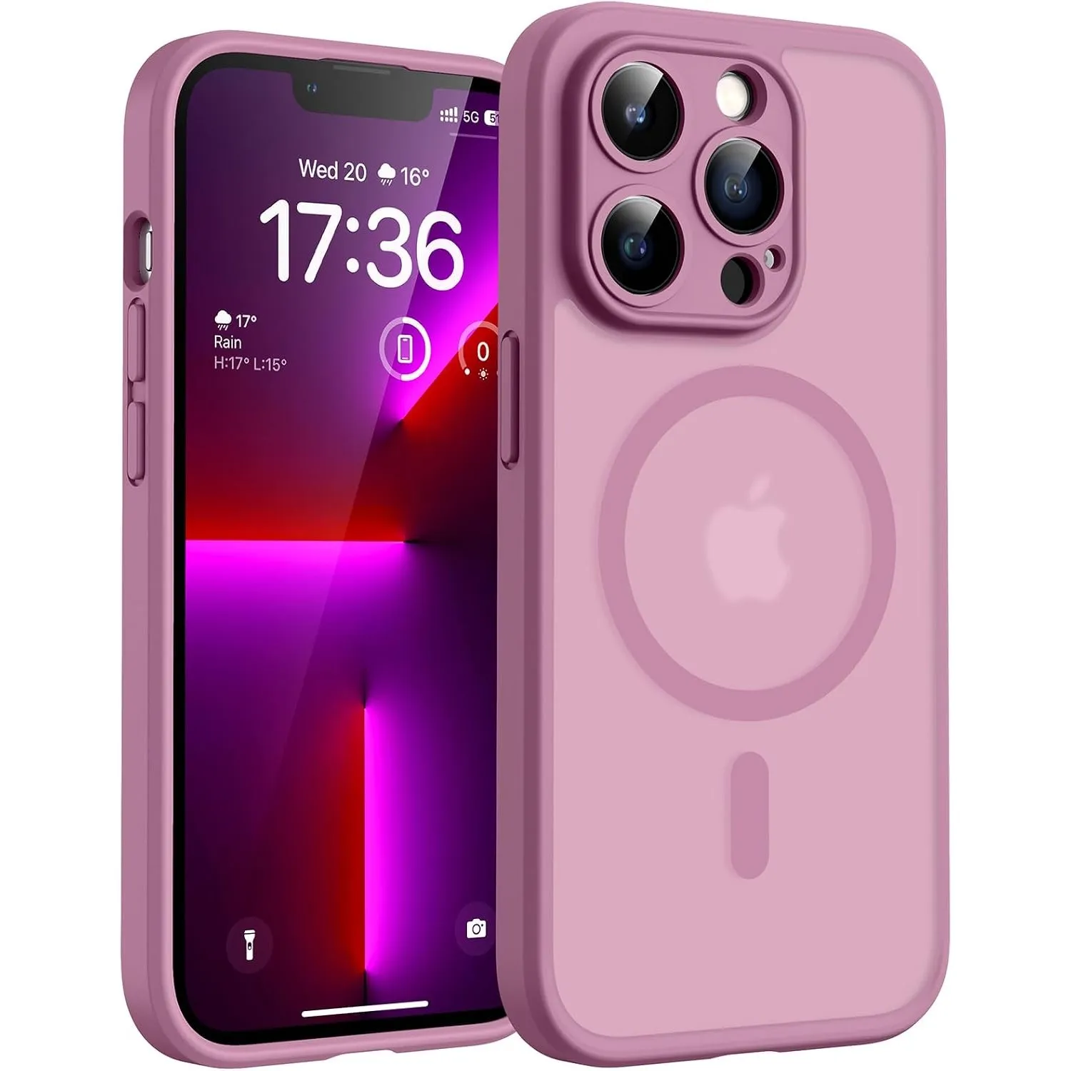 TOCOL für iPhone 13 Pro Max Hülle, Kompatibel mit MagSafe, Flieder Lila