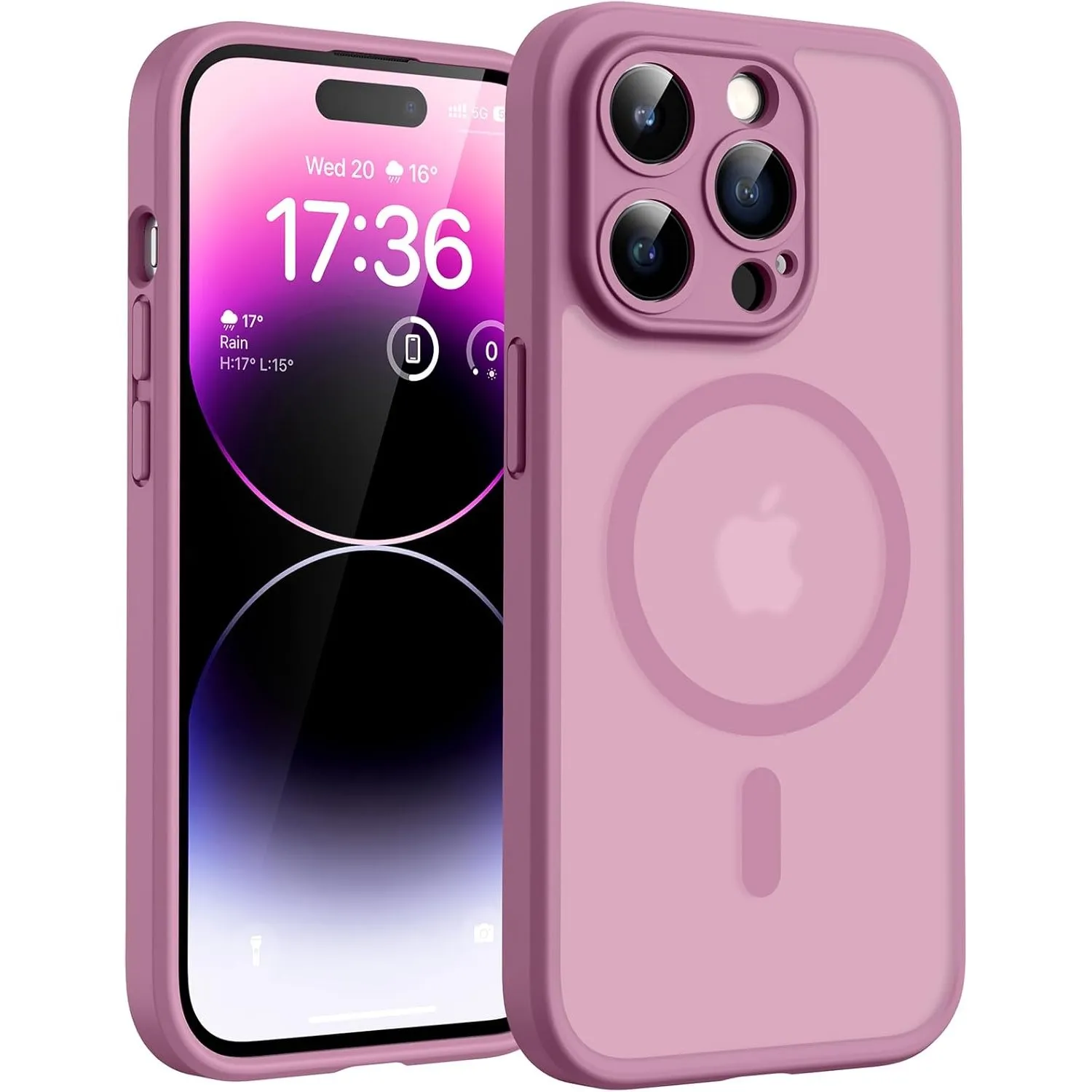 TOCOL für iPhone 14 Pro Hülle, Kompatibel mit MagSafe, Flieder Lila