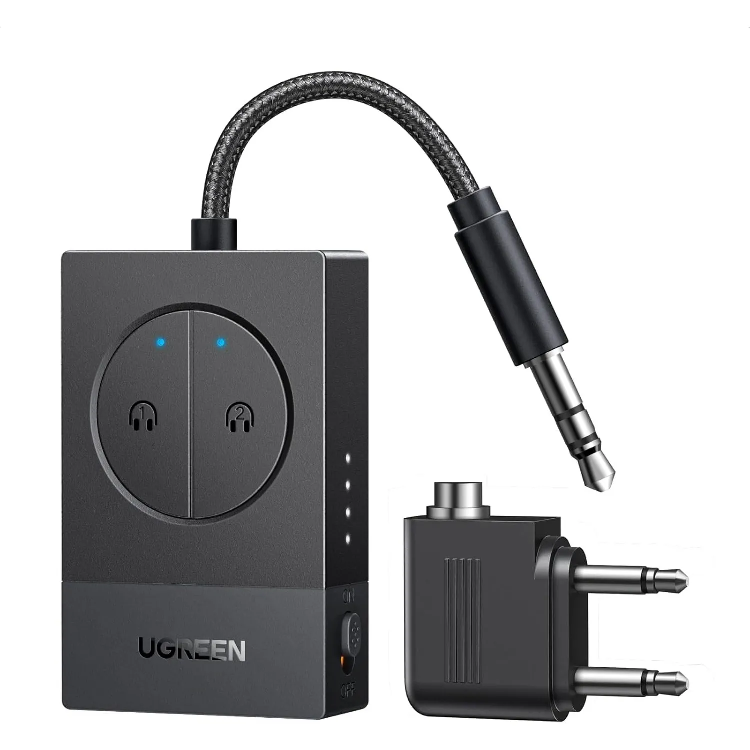 UGREEN Bluetooth Adapter Flugzeug 5.4 Transmitter Sender Klinke für Airfly