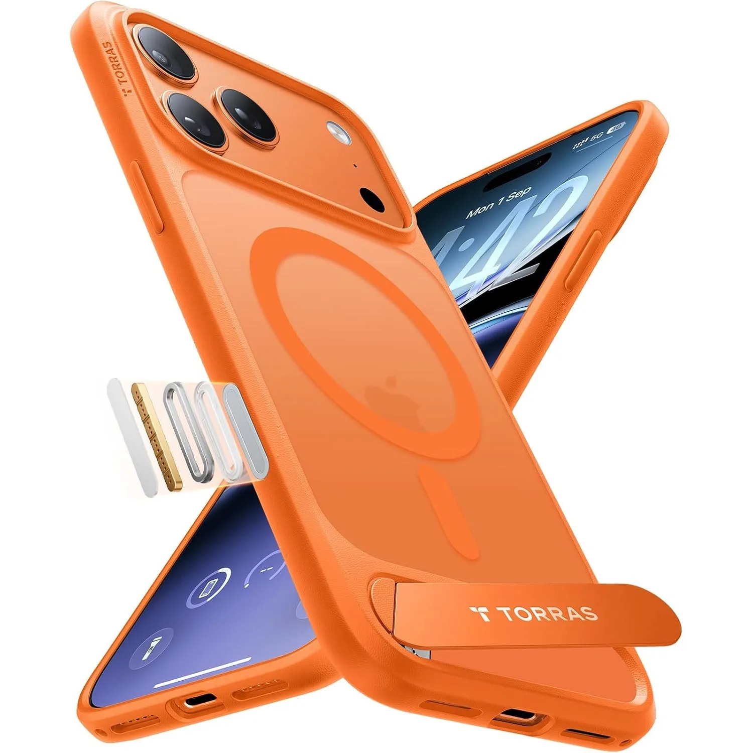 TORRAS Ostand L1 für iPhone 17 Pro Max Hülle für MagSafe Ständer
