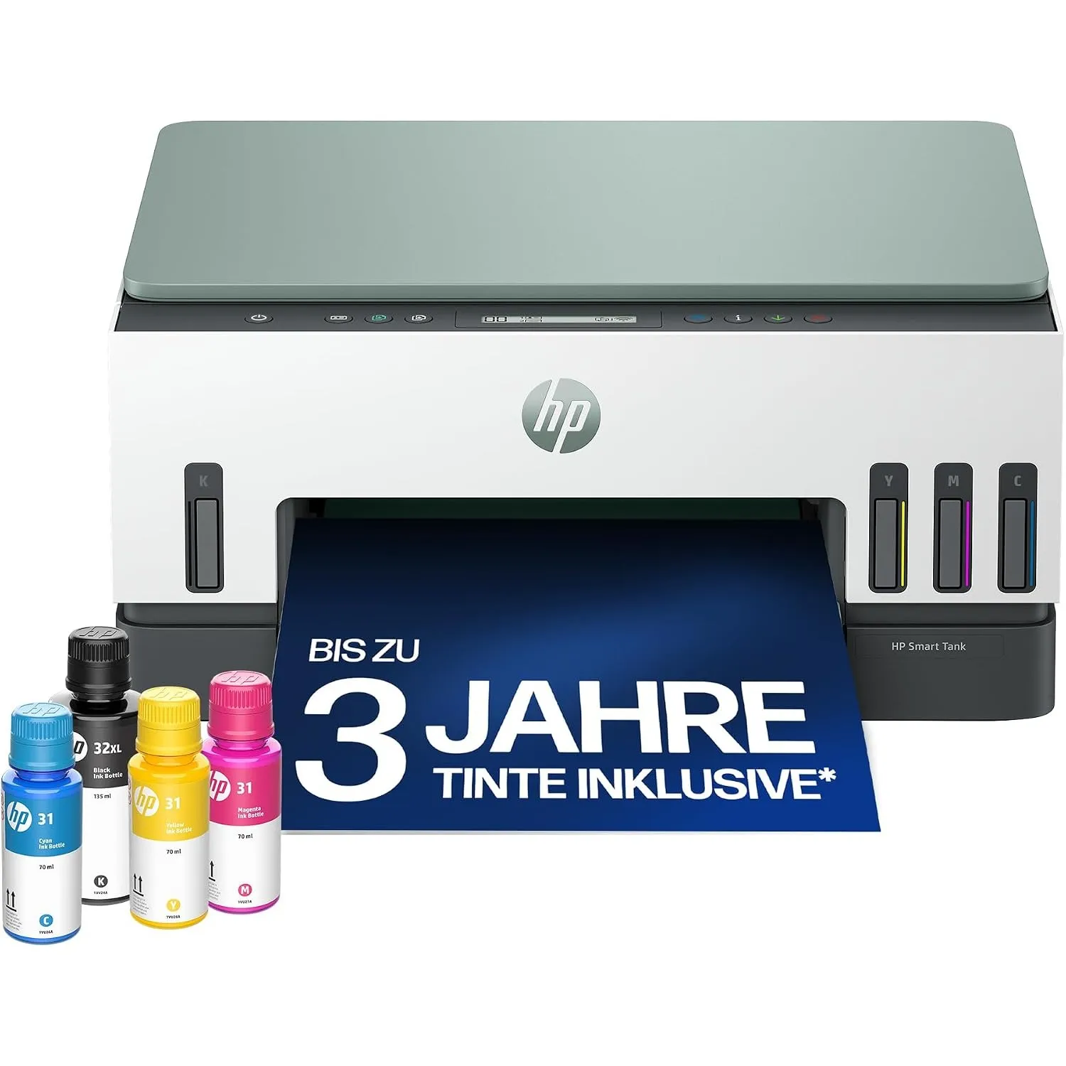 HP Smart Tank 7007 3-in-1 Multifunktionsdrucker (WLAN; Duplex-Druck) – 3 Jahre Tinte inklusive, 3 Jahre Garantie, große…