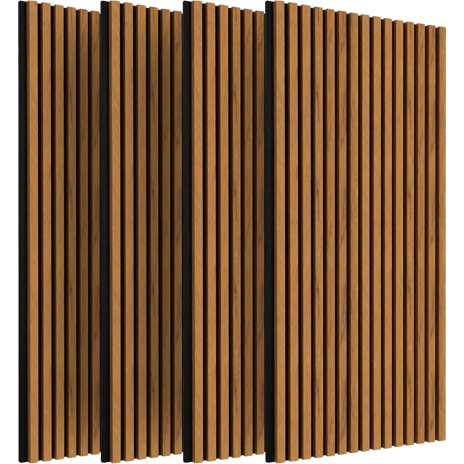 IZODEKOR 3D Akustikpaneele holz 120 x 60 cm - Wandpaneele Holz für Wanddeko, Schallschutzplatten, Holzoptik Wandpaneele…