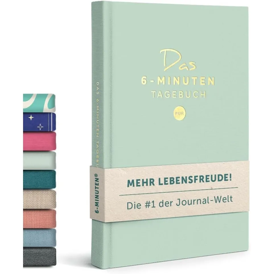 6-Minuten® Tagebuch für Erwachsene 2026 (Das Original) – Mehr Achtsamkeit, Resilienz & Selbstliebe – Dankbarkeitstagebu…