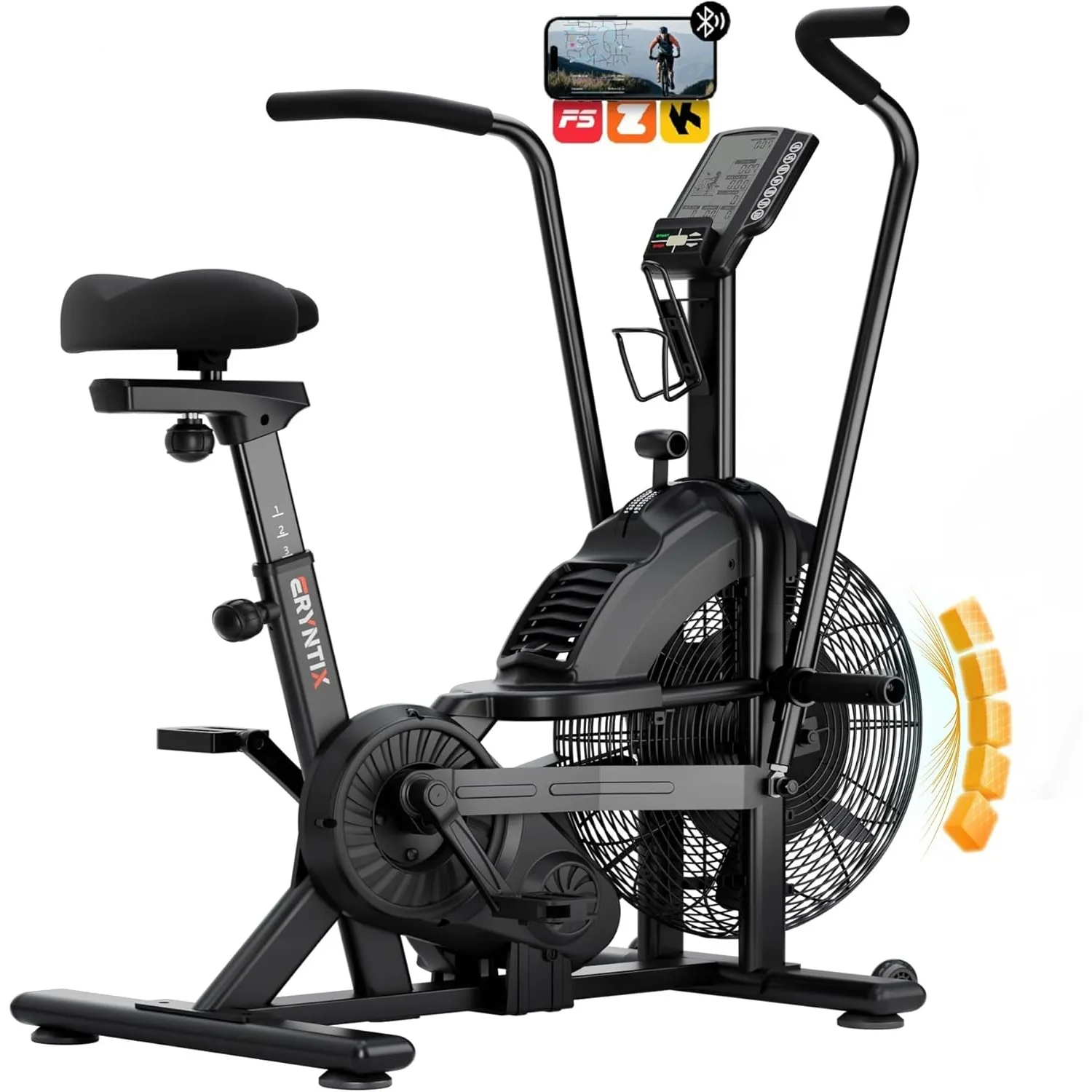 Air Bike, Leises assault Airbike für Ganzkörpertraining