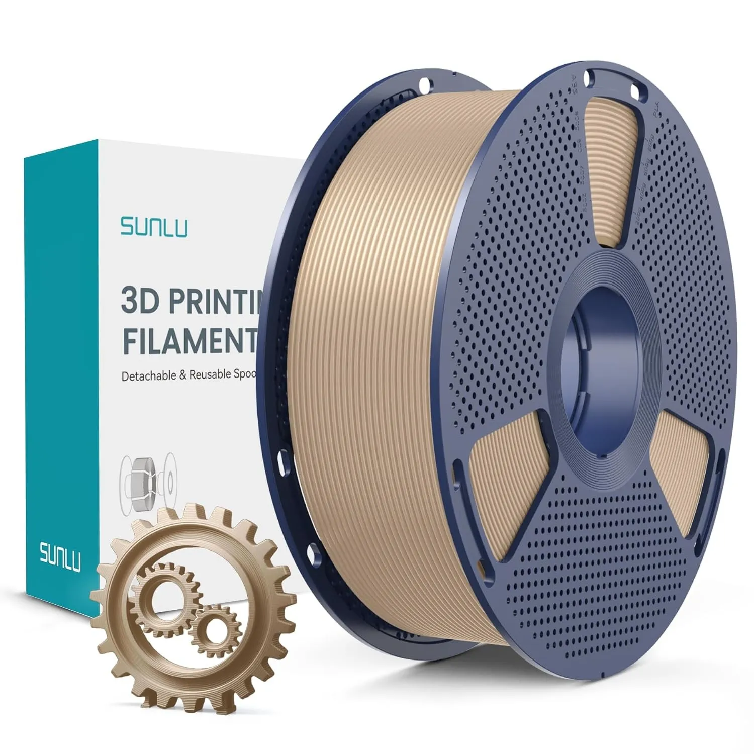SUNLU PLA+ Filament 1.75mm, Verbesserte Haltbarkeit und Hohe Festigkeit, PLA Plus 3D Druckerfilament für 3D FDM Drucker…