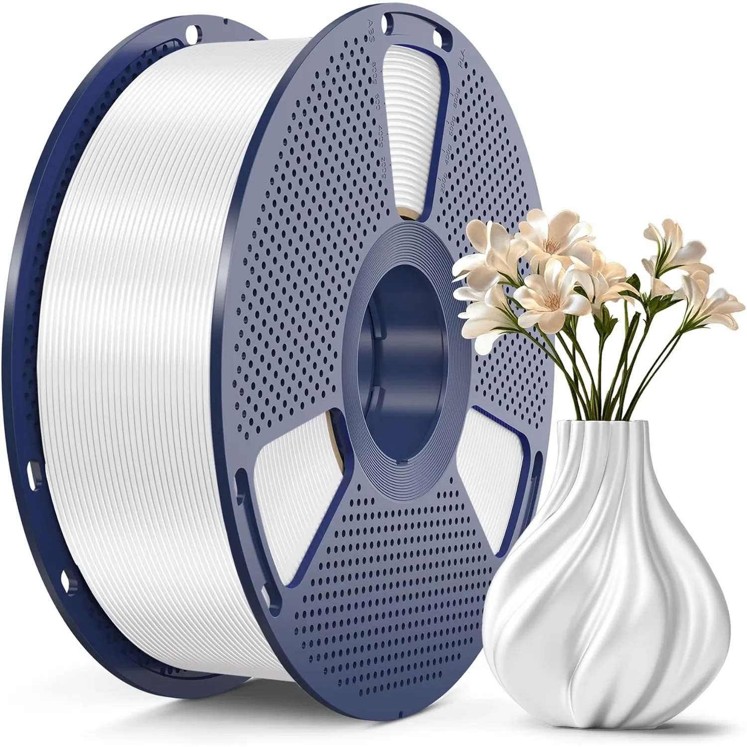SUNLU PLA+ Silk Filament, Glänzendes Metallisches Seiden-3D-Filament 1,75mm, Hochfestes PLA PLUS 3D Drucker filament, 1…