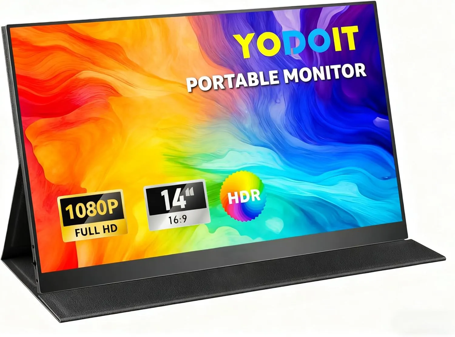 Yodoit Portable Monitor 14" 1920×1080 100% sRGB FHD Tragbarer Laptop Screen Erweiterung Externer Bildschirm USB-C & HDM…