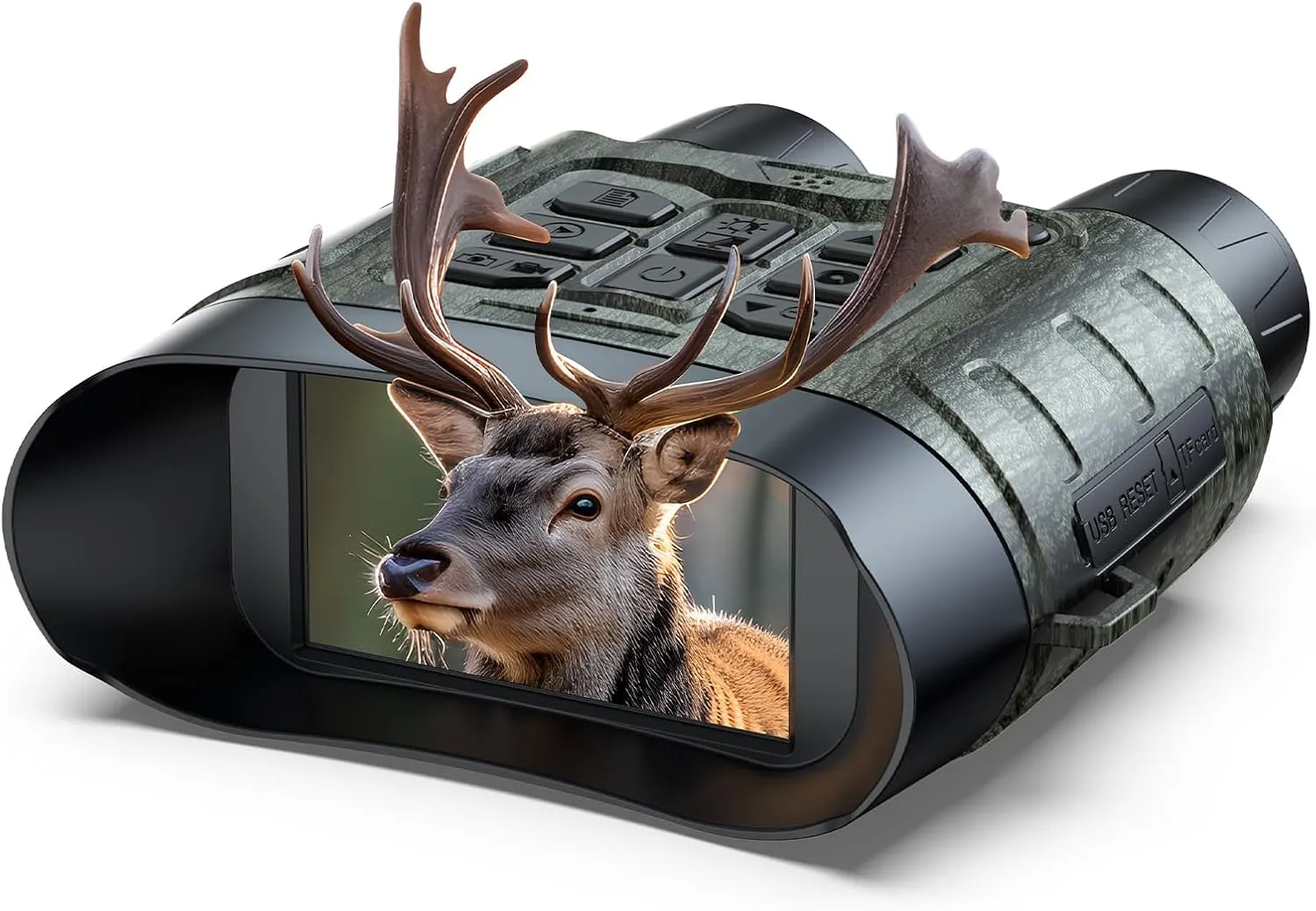 Nachtsichtgerät, 112 MP 4K Nachtsichtgerät Jagd mit 12X Digitalzoom & 5000mAh Wiederaufladbares, 64GB TF-Karte, Infraro…