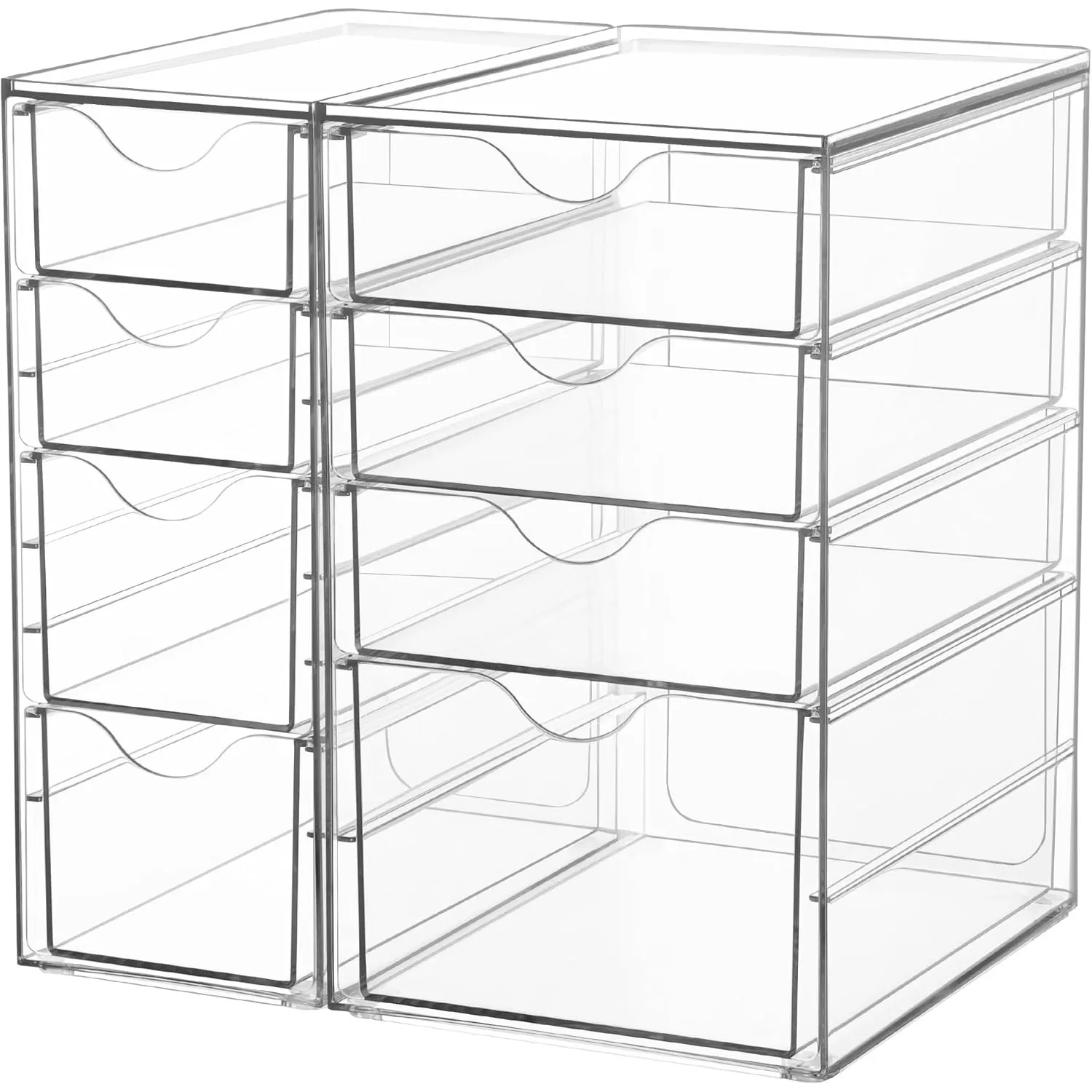 Vtopmart Schreibtisch Organizer mit 8 Schubladen, Büro Organizer, Transparente Desk Organizer für Büro, Kunsthandwerk, …