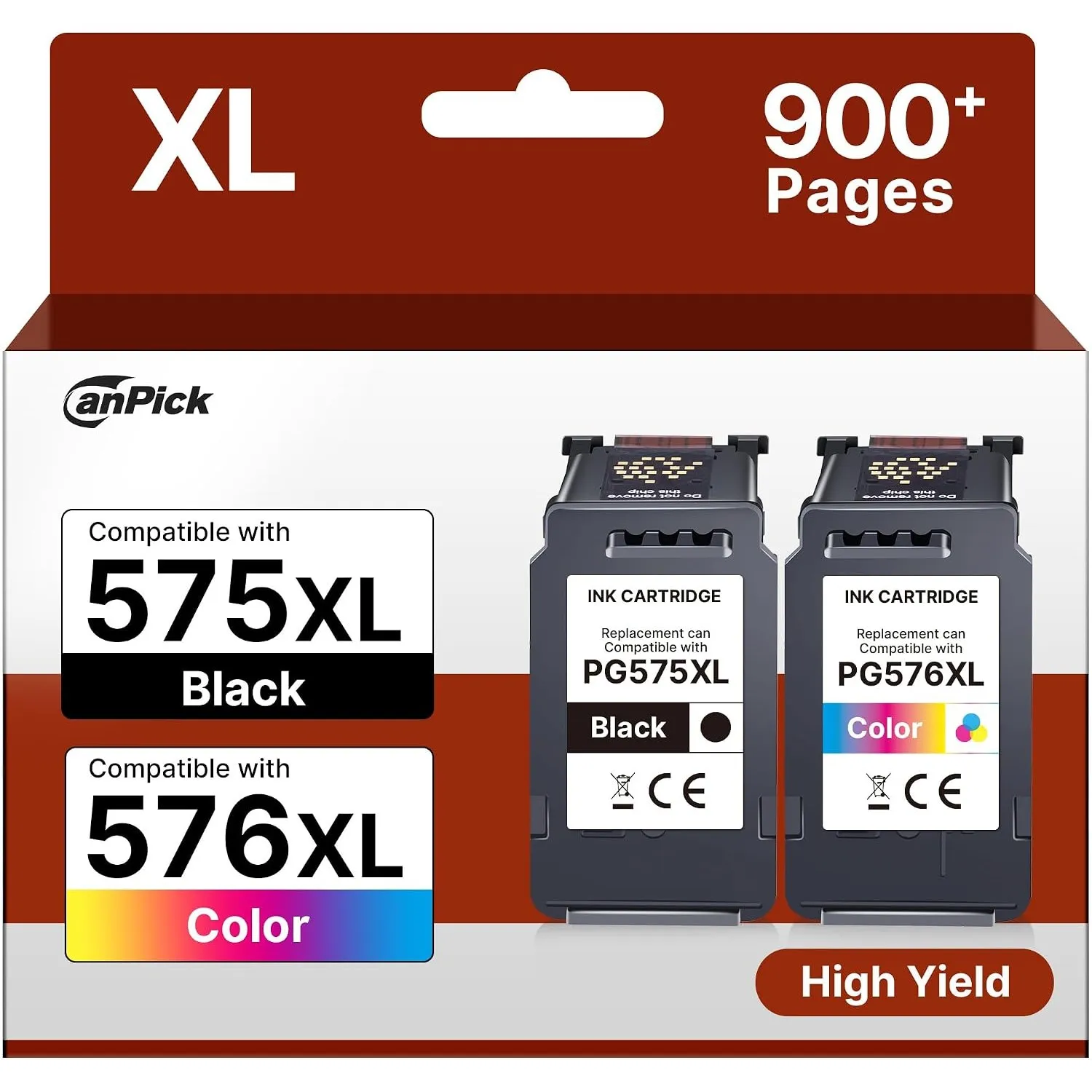 druckerpatronen 575 576 Multipack pg 575 XL 576 XL für Canon 575 Black 576 für Canon PIXMA TS3550i TR4755i TR4750i TR47…