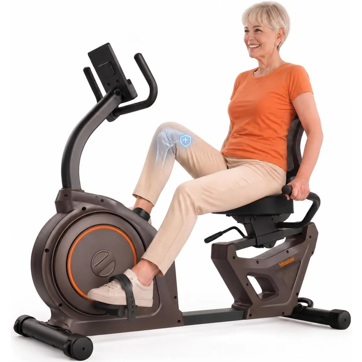 Niceday Liegeergometer für Senioren & Reha, 150kg Belastbar & 90% Vormontiert. Leiser Heimtrainer, Tiefer Einstieg, 16 …