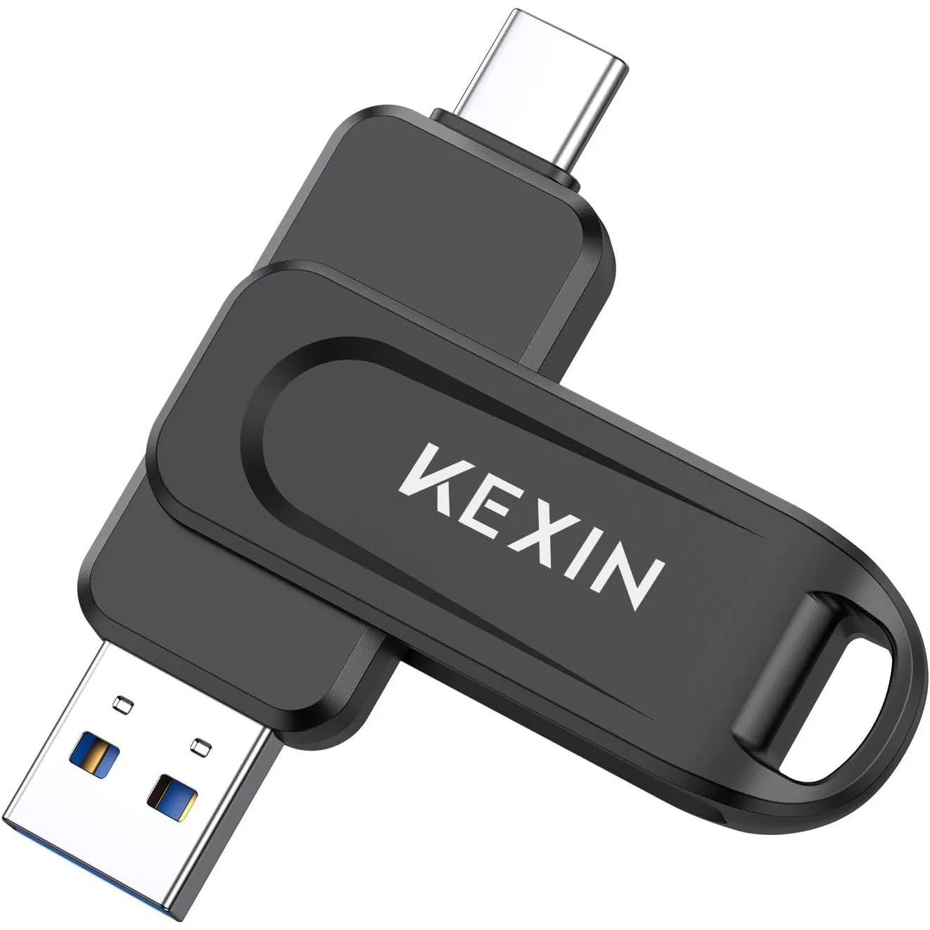 KEXIN USB C Stick 256GB USB 3.0 OTG, bis zu 130 MB/s, Dual-USB Type-C & USB-A Anschlüsse, Speicherstick für Handy, iPho…