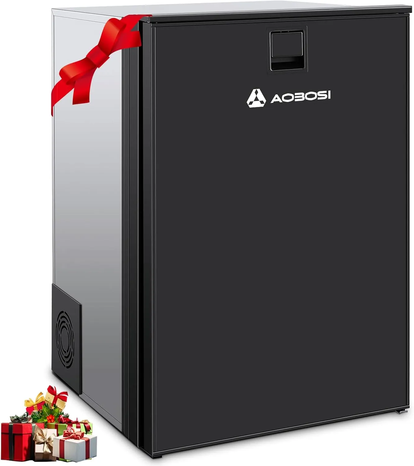 AAOBOSI 110L Kompressor Kühlbox, Zwei Temperaturzonen, Wohnmobil Kühlschrank mit LED-Leuchten, 12/24V DC, Großem Fassun…