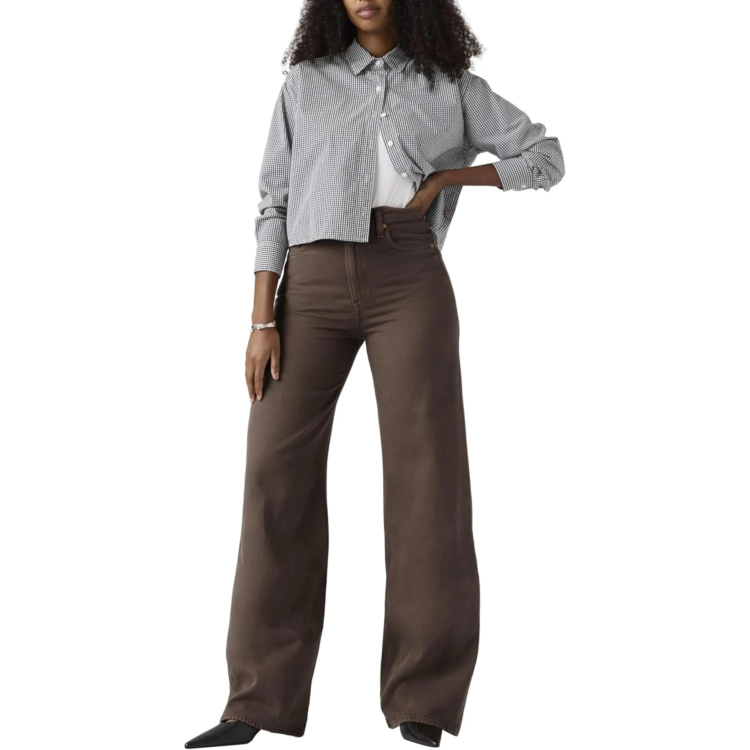 Levi's Damen Ribcage Wide Leg Jeans