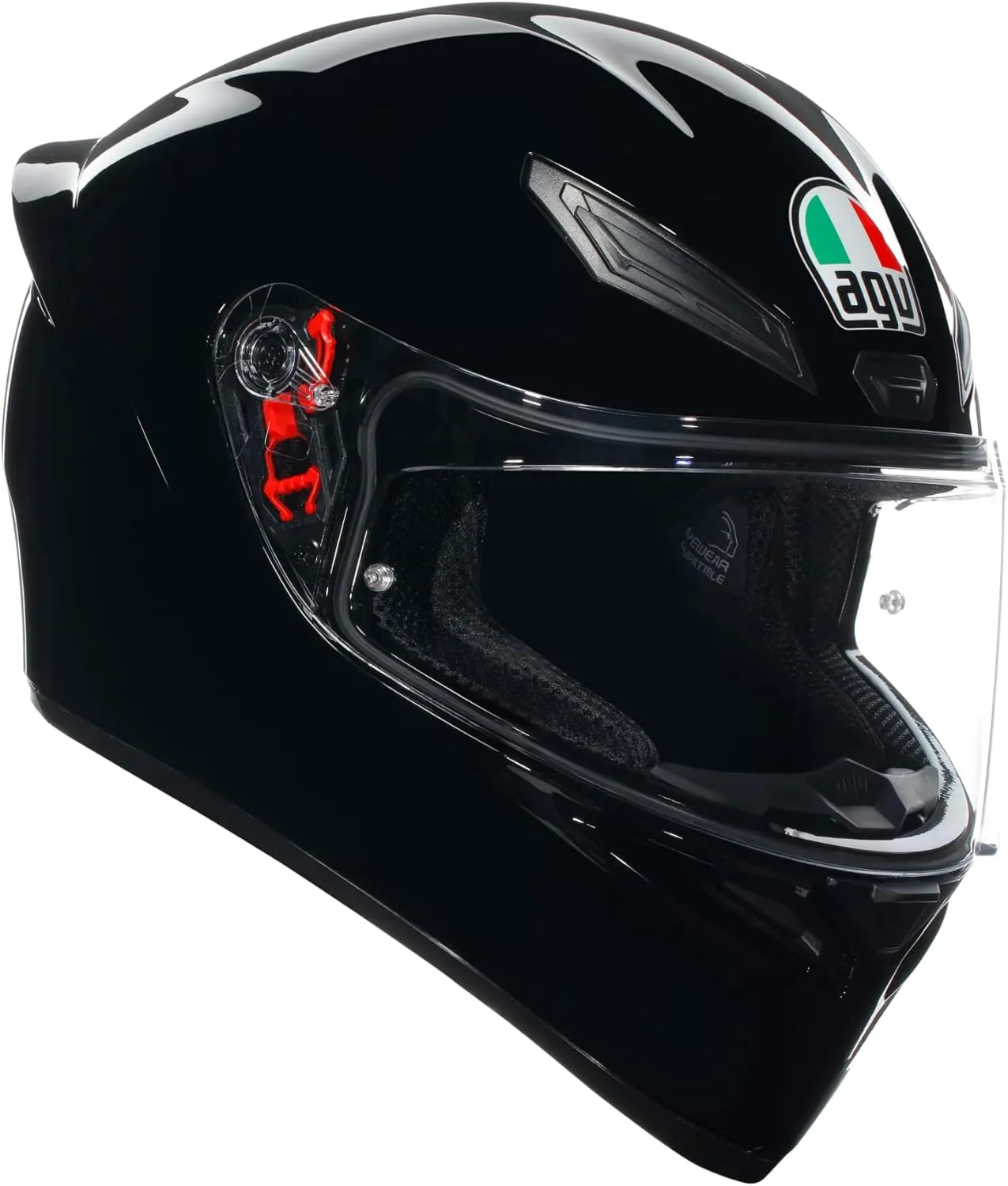 AGV - K1 S E2206 Motorrad Helm, Herren ECE Vollvisier Motorradhelm, Racing Style mit Aerodynamischem Spoiler, Kratzfest…