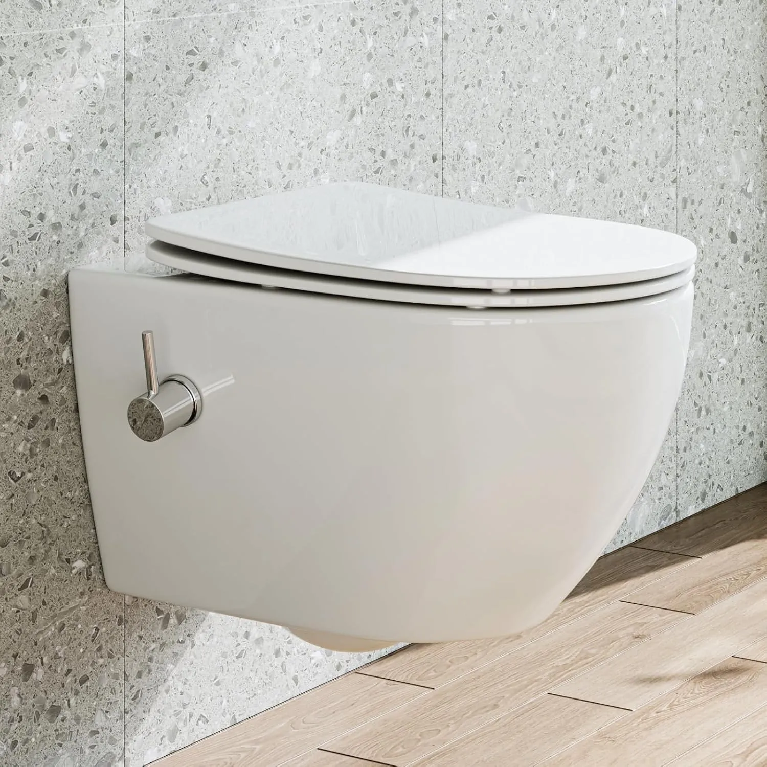 HOROW Dusch WC Kalt Wasser Hänge WC mit Bidet Funktion mit Nanobeschichtung