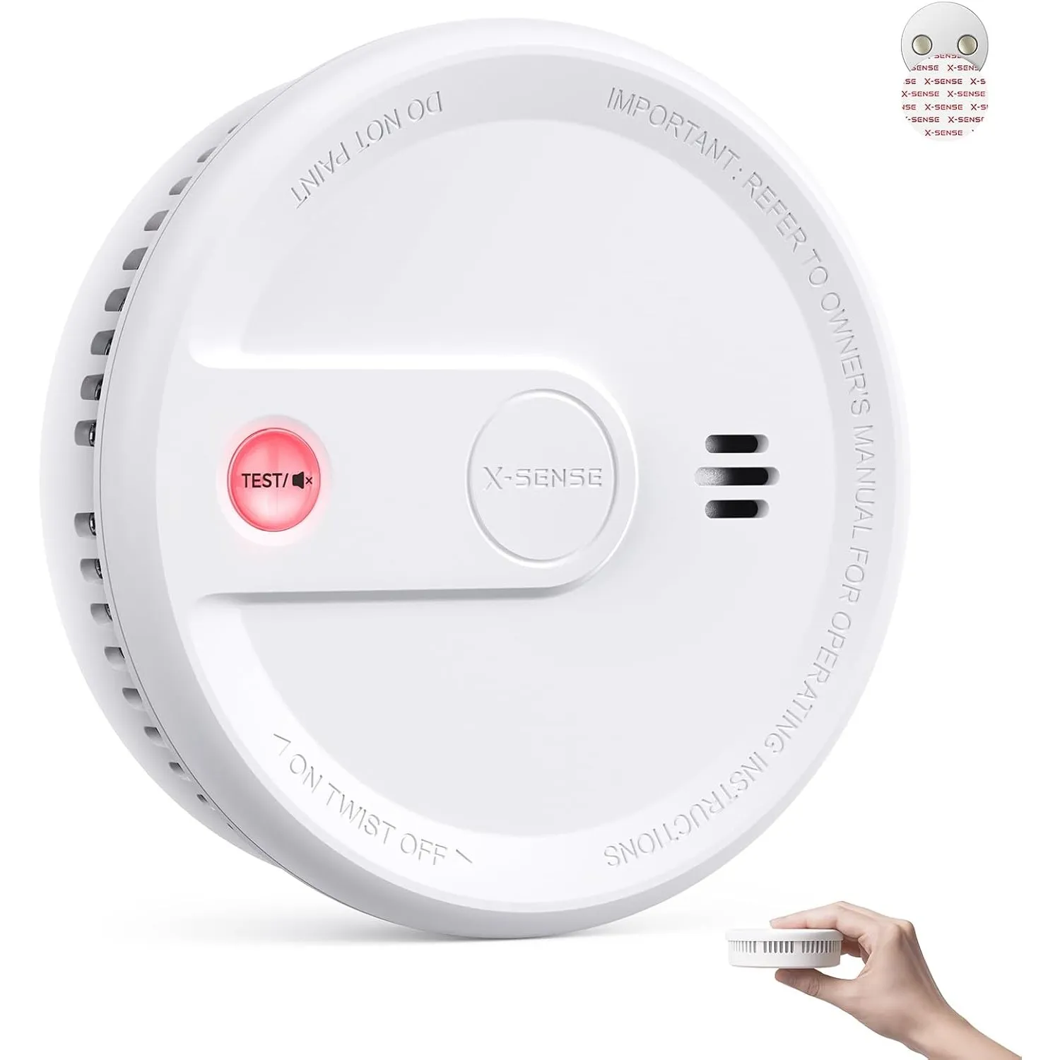 X-Sense Rauchmelder mit 10-Jahres-Batterie, Magnethalterung, XS0G-SN, 1 Set
