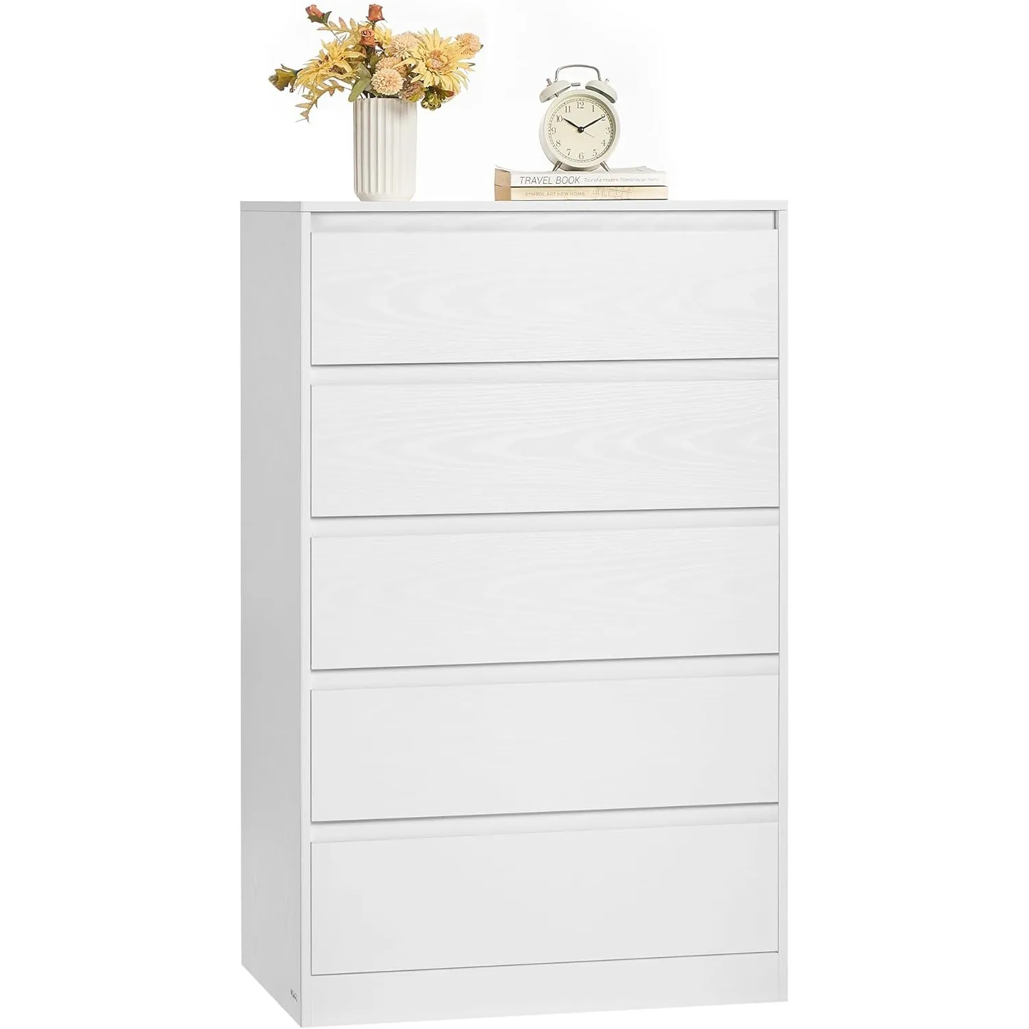 VASAGLE Kommode mit 5 Schubladen, für Schlafzimmer, 60,2 x 40 x 97,6 cm