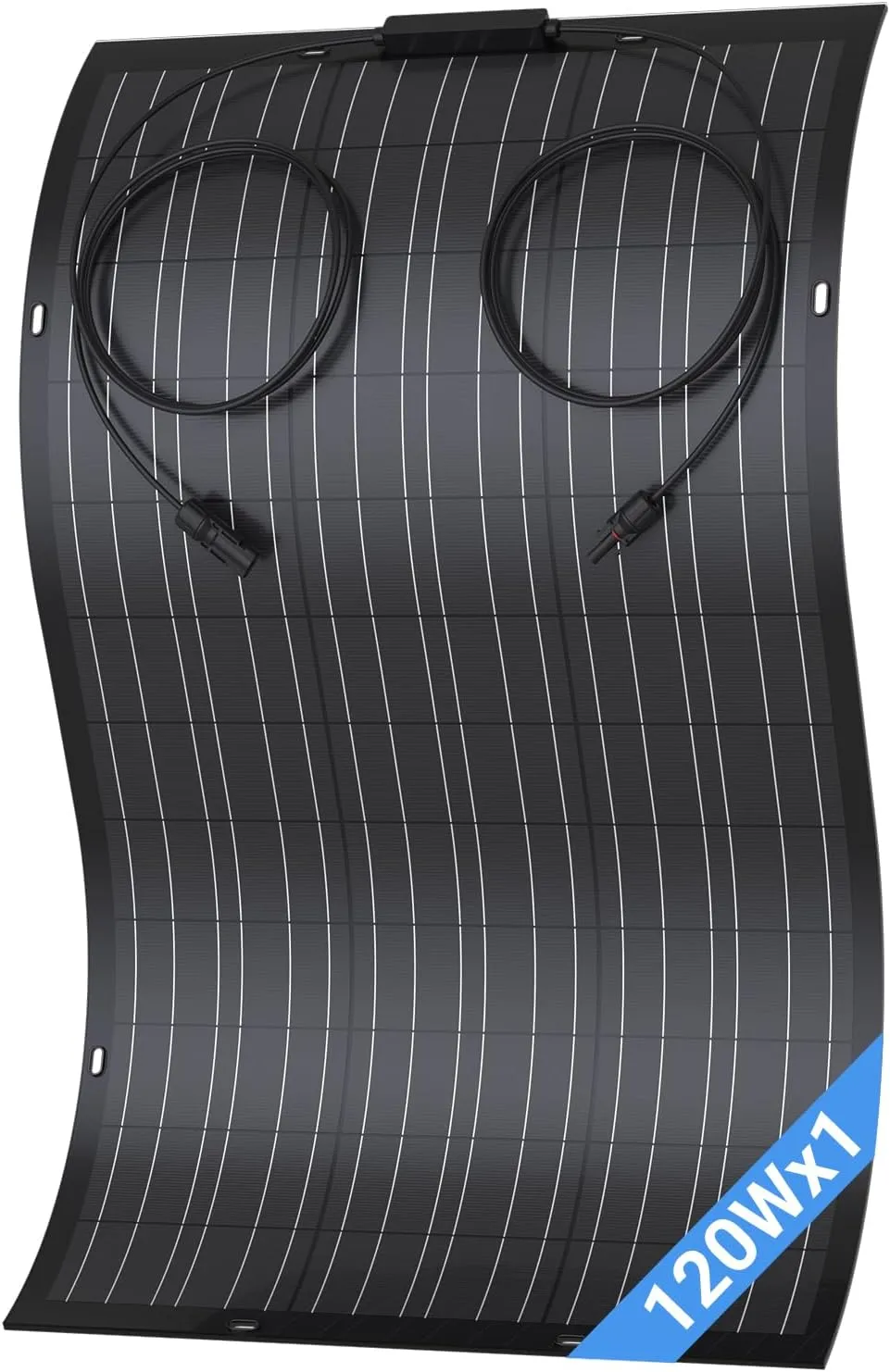 120W Solarpanel Flexibel, 1X120W Monokristallines Flexibles Solarmodul, IP67, Solarzelle Photovoltaik Off Grid, für Woh…