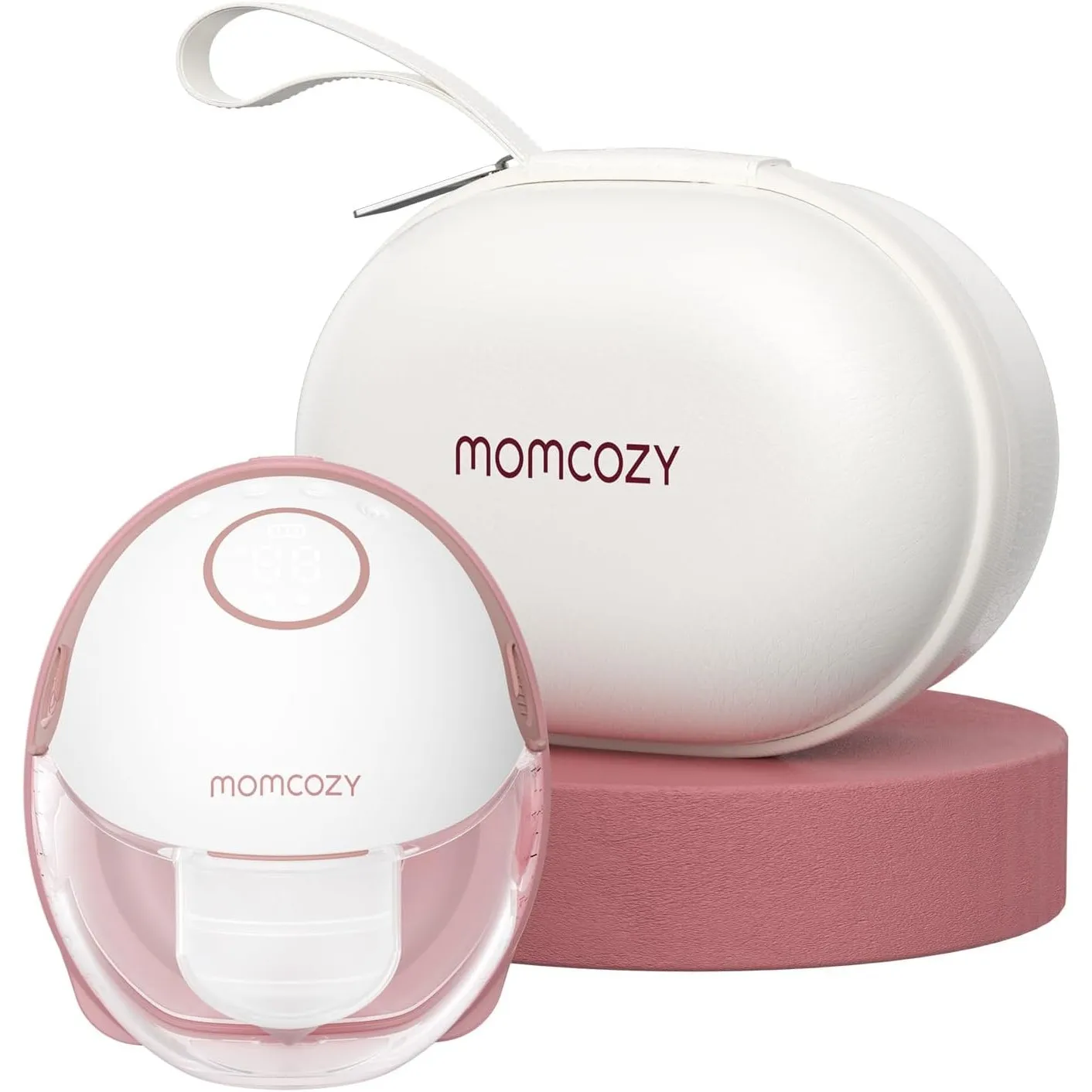 Momcozy Milchpumpe Mobile Style| M6, Tragbare Stillpumpe, (1, Rot)
