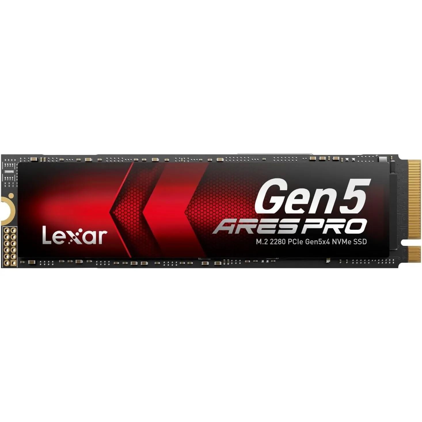 Lexar ARES PRO 2TB Gen5 NVMe M.2 SSD, PCIe 5.0 x4 Interne SSD, Bis zu 14.000 MB/s Lesen – für KI-Anwendungen, AAA-Gamin…