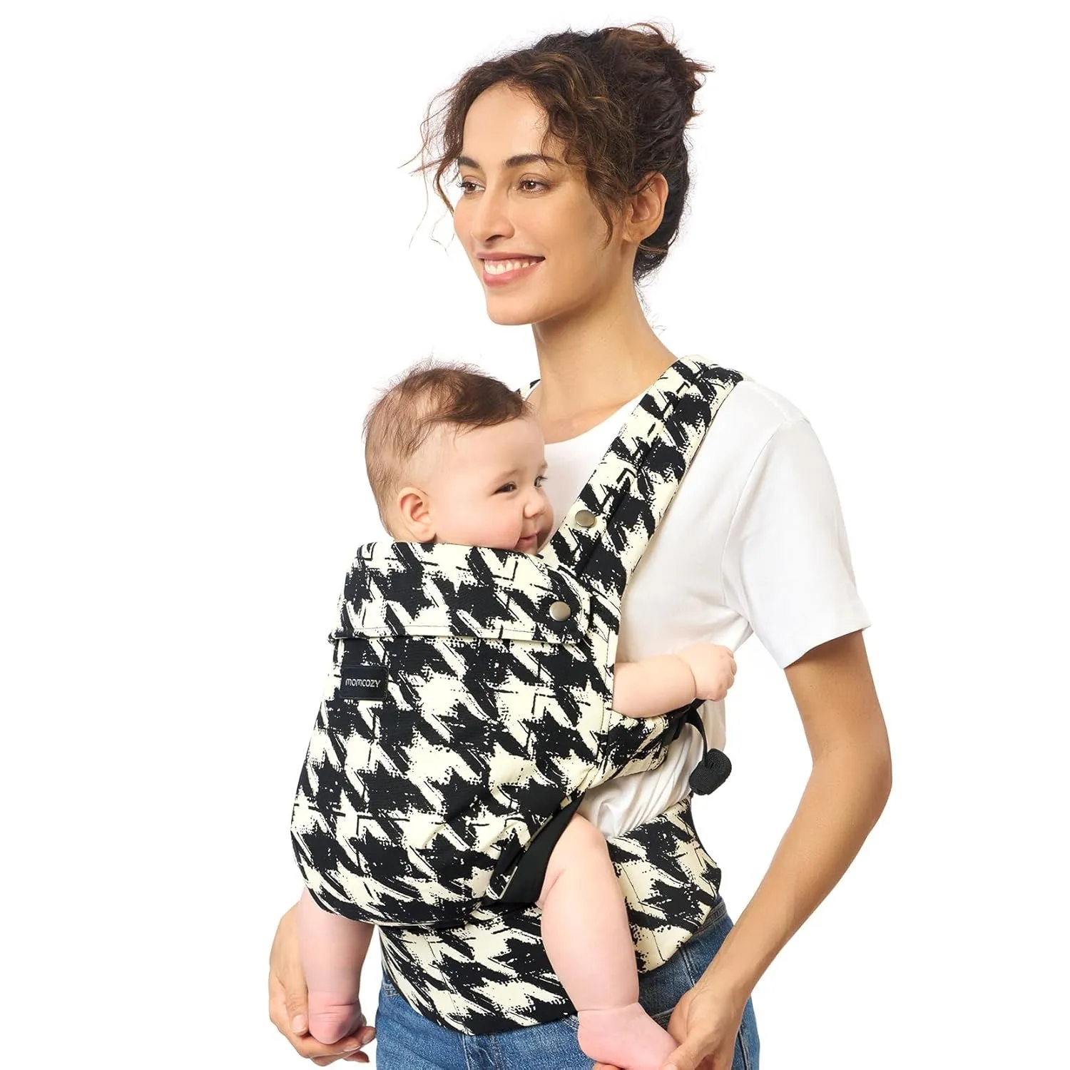 Momcozy Babytrage aus 100% Baumwolle – Baby Carrier für Kleinkind (3-24 Monate, 3,2-20 kg) · Ergonomische M-Position · …