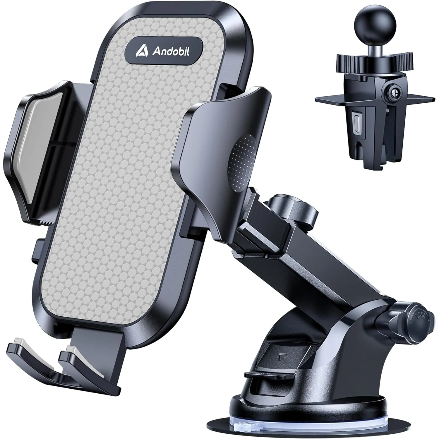 andobil Handyhalterung Auto [2026 Neueste Saugnapf] 3 in 1 Saugnapf & Lüftung Halter Universale KFZ Autohalterung Zubeh…