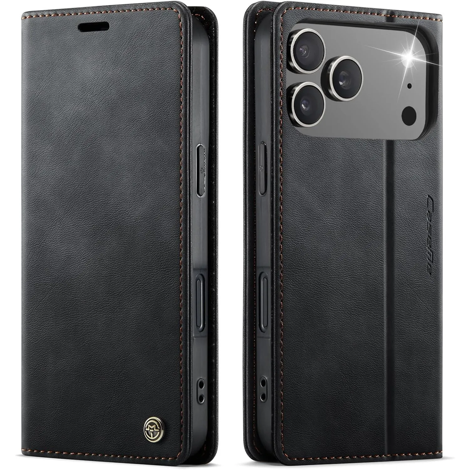 Handyhülle iPhone 17 Pro Max hülle klapphülle Premium PU Leder,RFID Schutzhülle,Faltbare Ständer,Handytasche Lederhülle…