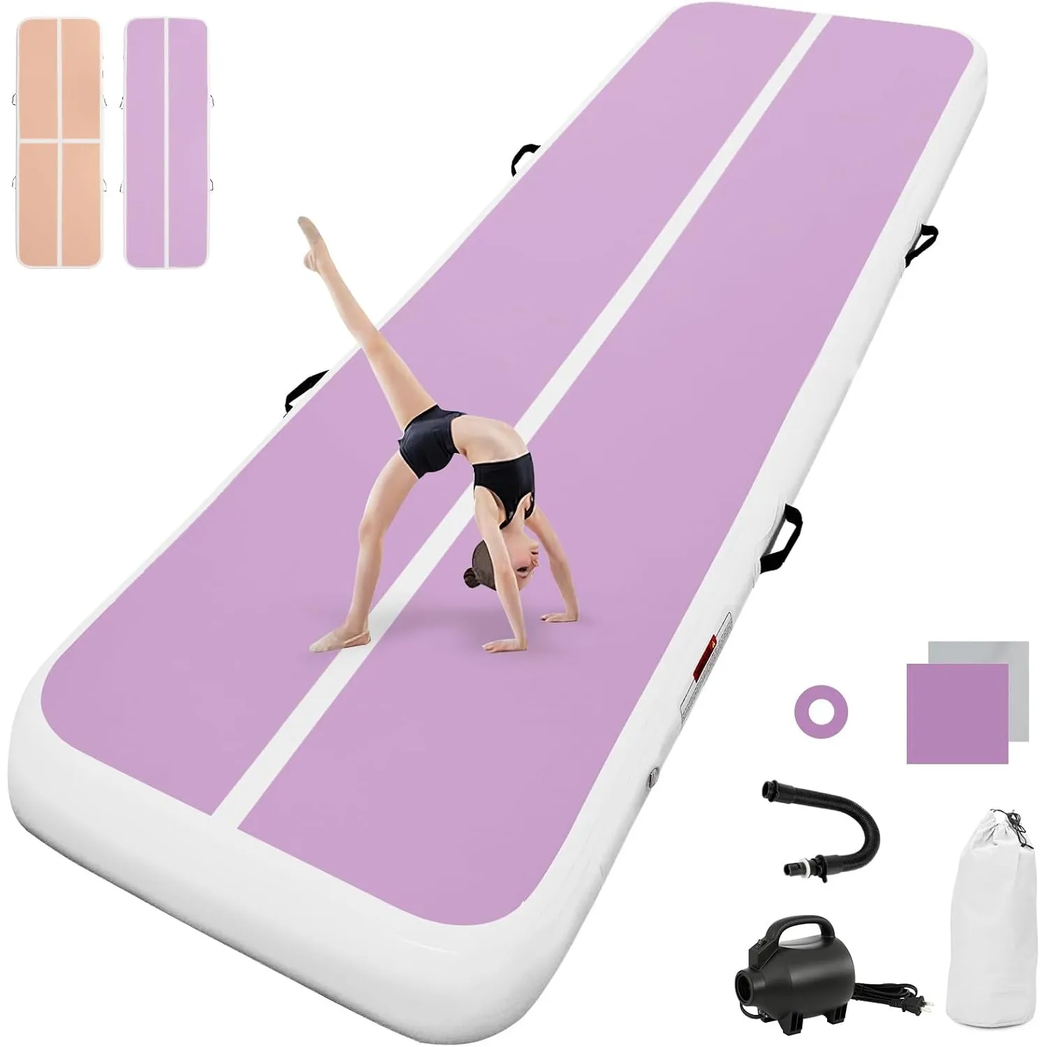 airtrack matte mit elektrischer Luftpumpe 10CM/20CM hoch 2M/3/4M/5M/6M Tumbling Matten Aufblasbare turnmatte Matte gymn…
