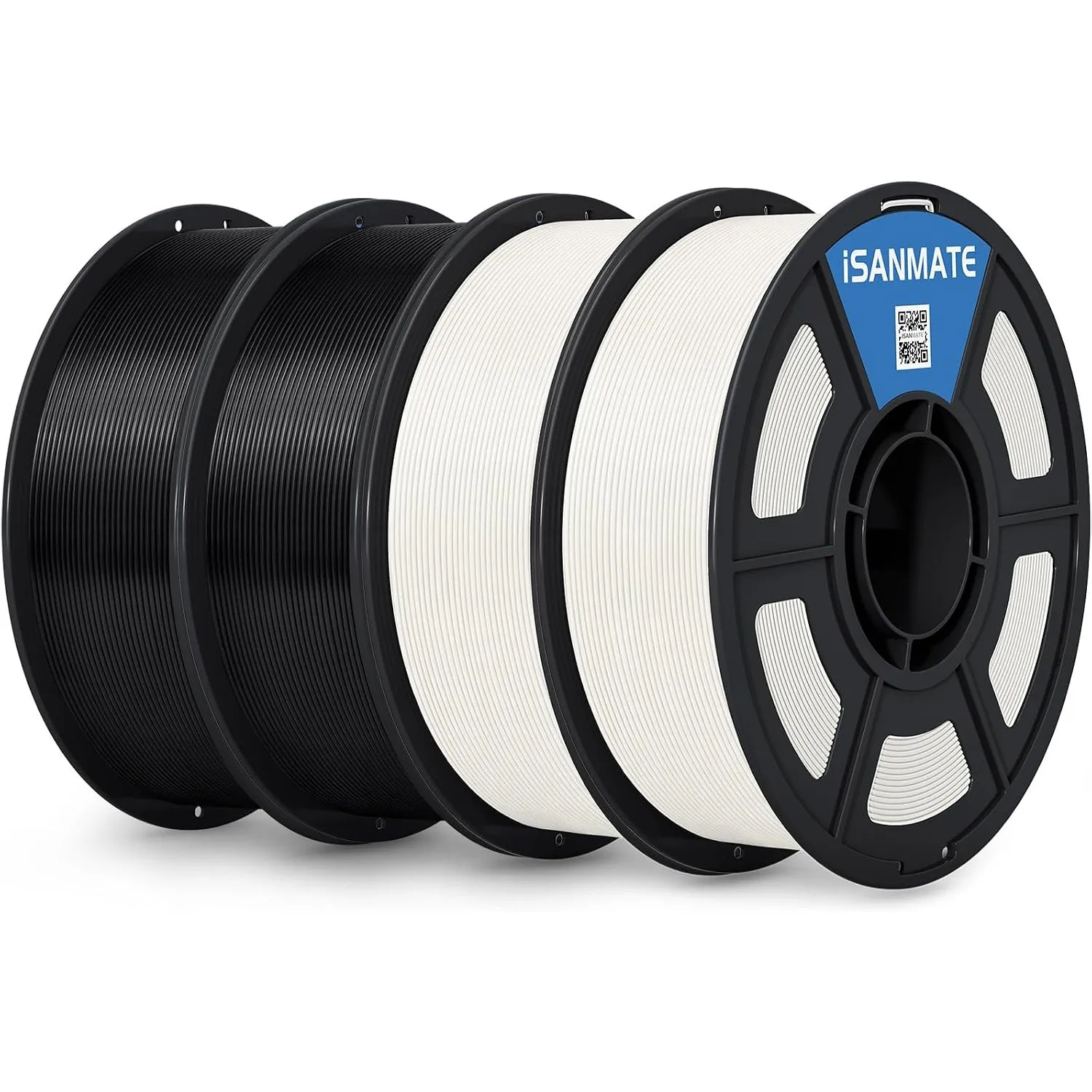 iSANMATE 4KG ASA Filament 1.75mm, Premium Anti-UV Wetterbeständiges 3D Drucker Filament, Maßgenauigkeit +/- 0.02mm, 1KG…