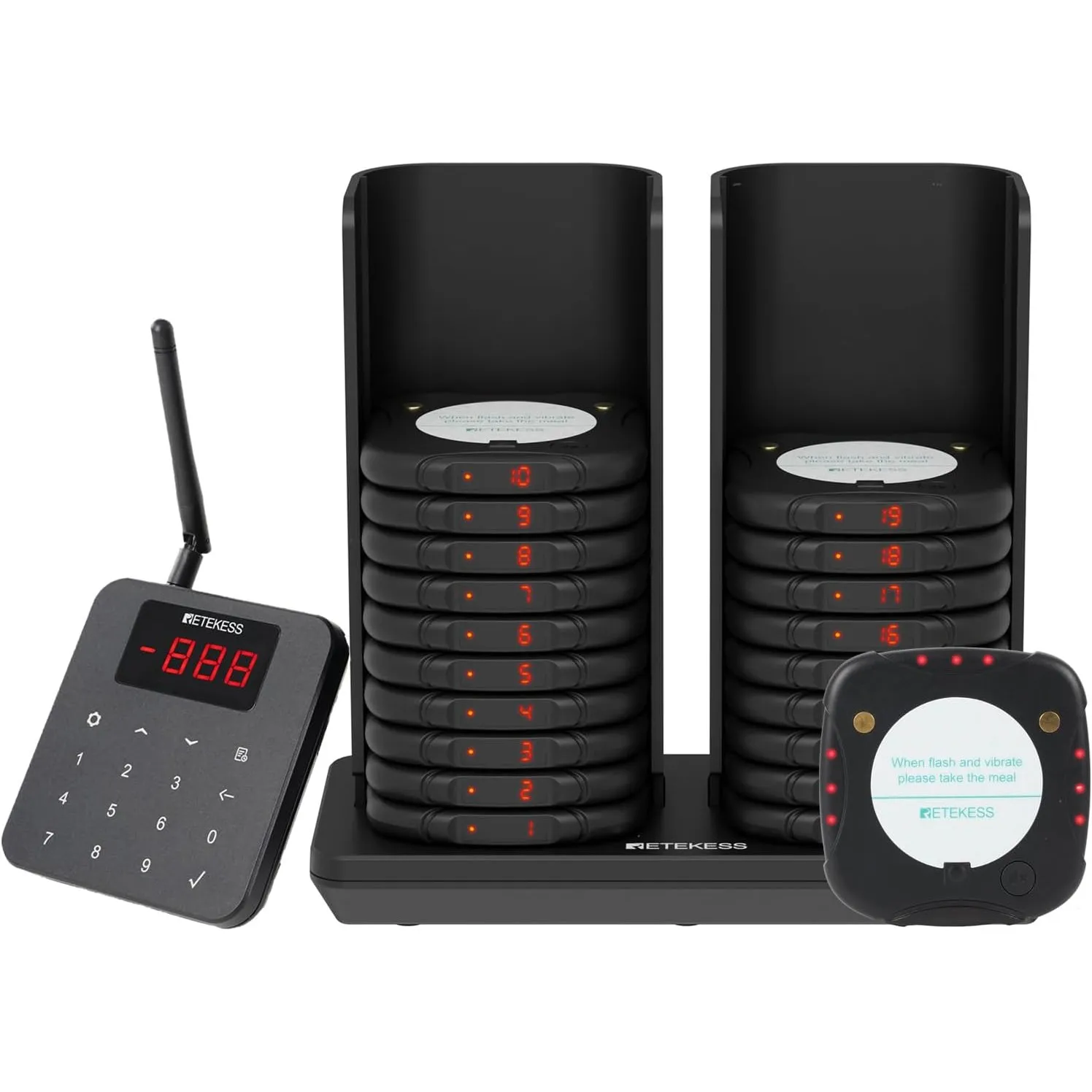 Retekess TD186 Pager Rufsystem, Pager Gastronomie, 20 Pagers