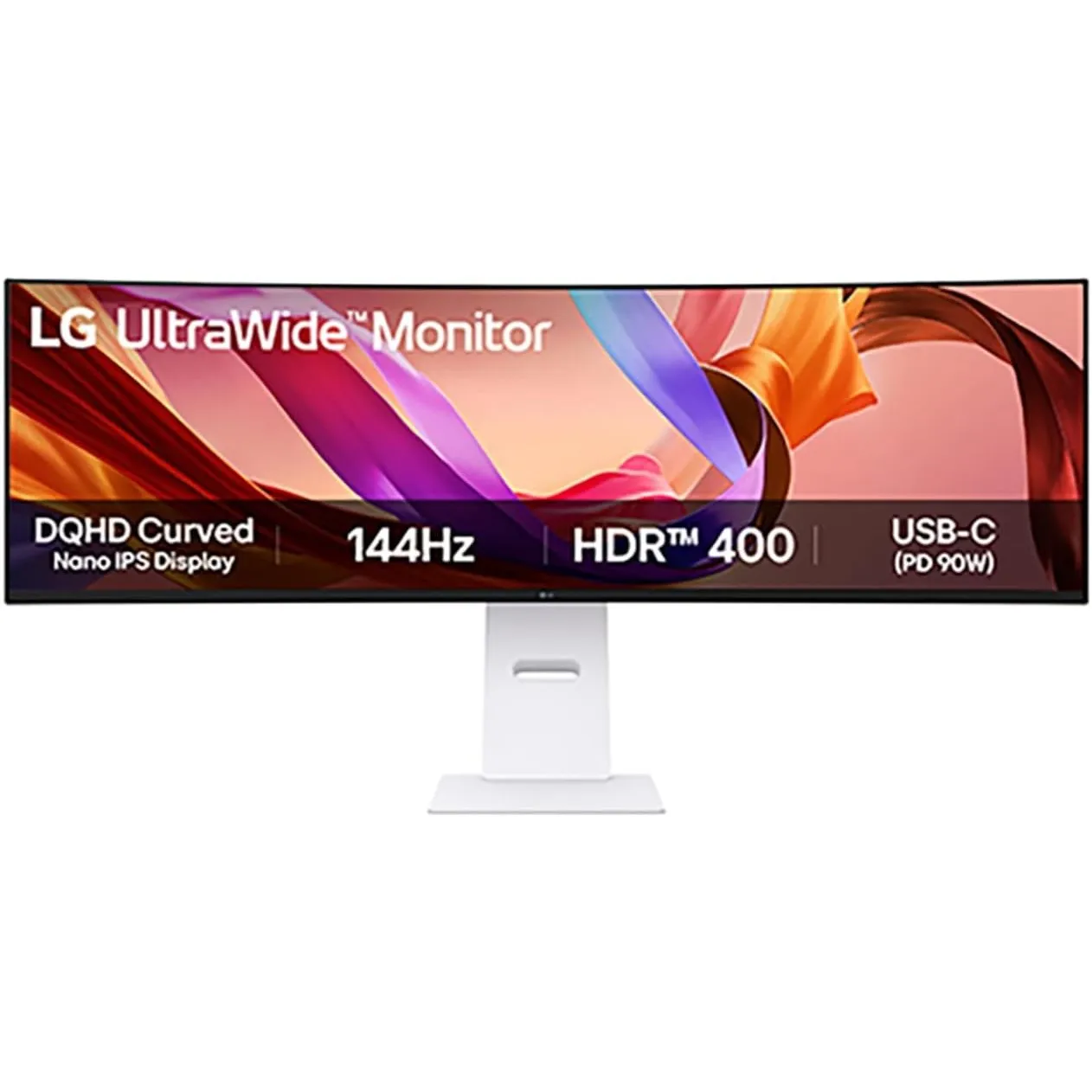 LG UltraWide 49U950A-W.AEU (49 Zoll) 32:9 Curved DQHD Nano IPS Monitor, 144Hz, AMD FreeSync™ Premium, DisplayHDR™ 400, …