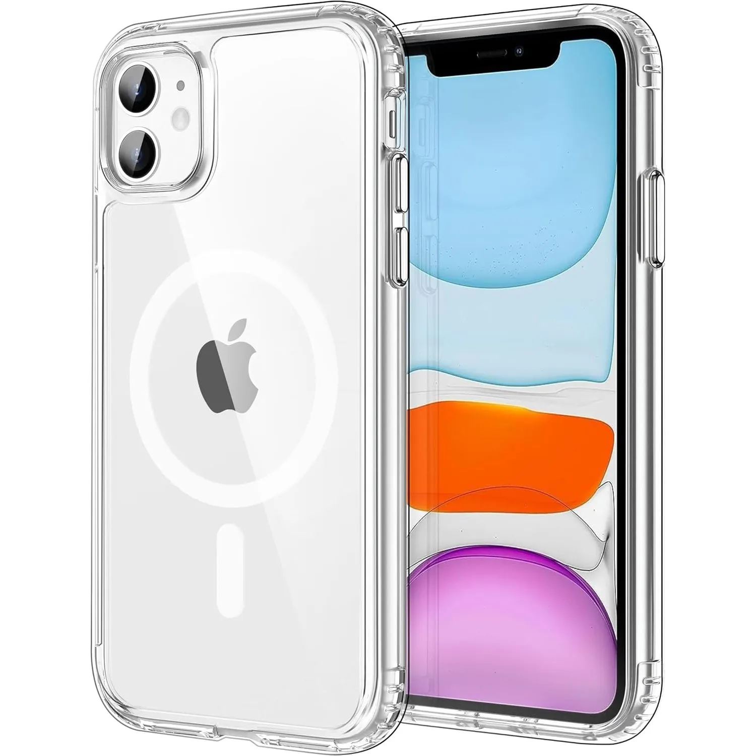 CACOE für iPhone 11 Hülle Kameraschutzend, Kompatibel mit MagSafe, Stoßfest Kratzfest Magnetisch Rückseite Handyhülle f…