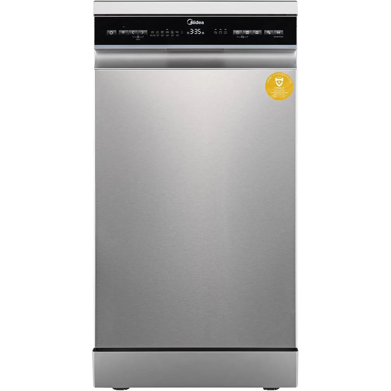 Midea Spülmaschine 45cm Freistehend & Unterbaufähig 10 Maßgedecke Silber
