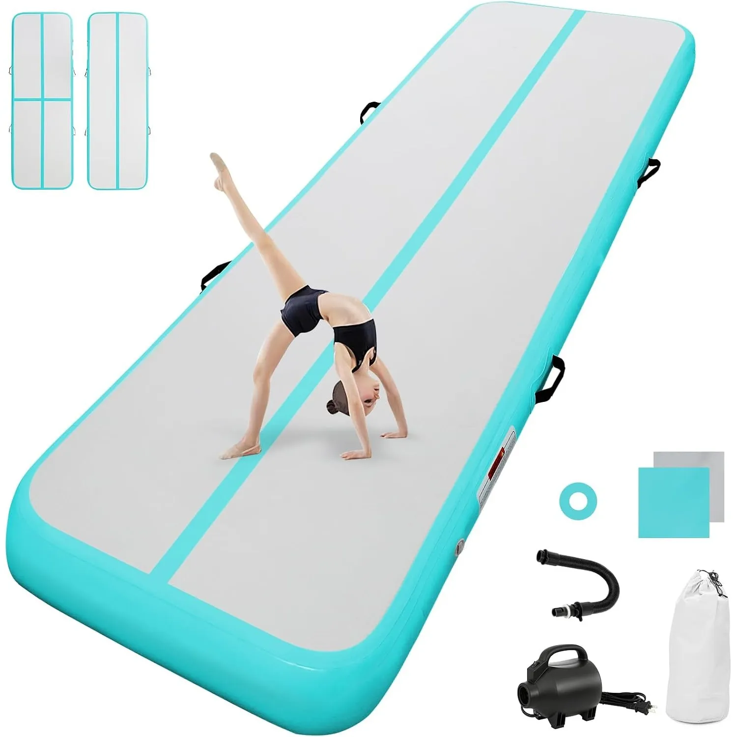 airtrack matte mit elektrischer Luftpumpe 10CM/20CM hoch 2M/3/4M/5M/6M Tumbling Matten Aufblasbare turnmatte Matte gymn…
