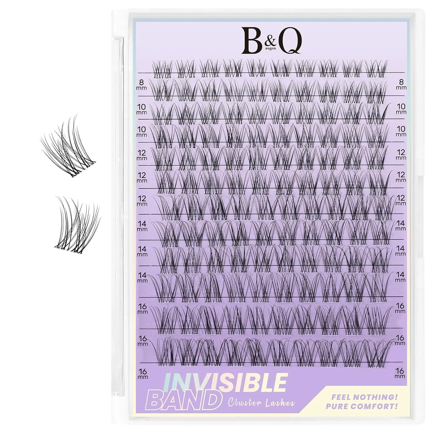 B&Q Wimpern Extensions 120pcs Flora Lash Cluster Unsichtbares Band Manga Lashes 8-16mix Unsichtbare Wispy NatüRliche Wi…