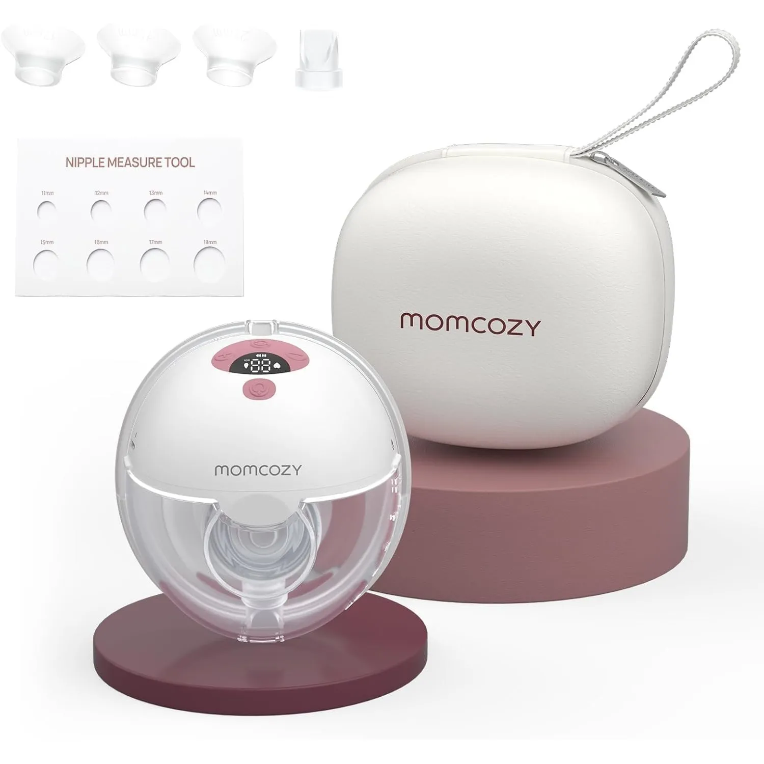 Momcozy M5 Milchpumpe Elektrisch Freihändig, Milchpumpe Handsfree, Breast Pump Electric mit Doppelt Abgedichteter Flans…